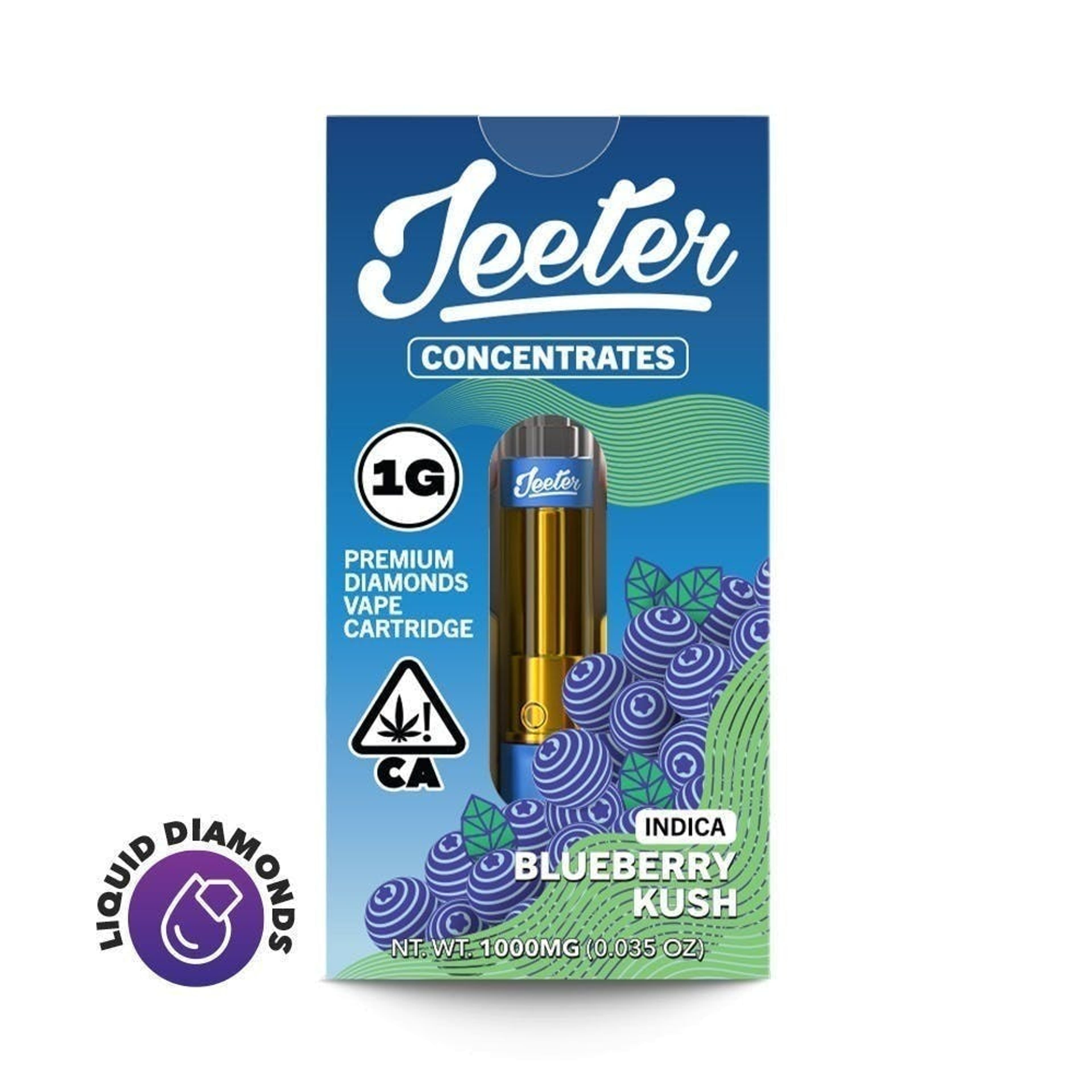 Blueberry Kush 1g Diamonds Cart - Jeeter - null - $25 - Vape Cart