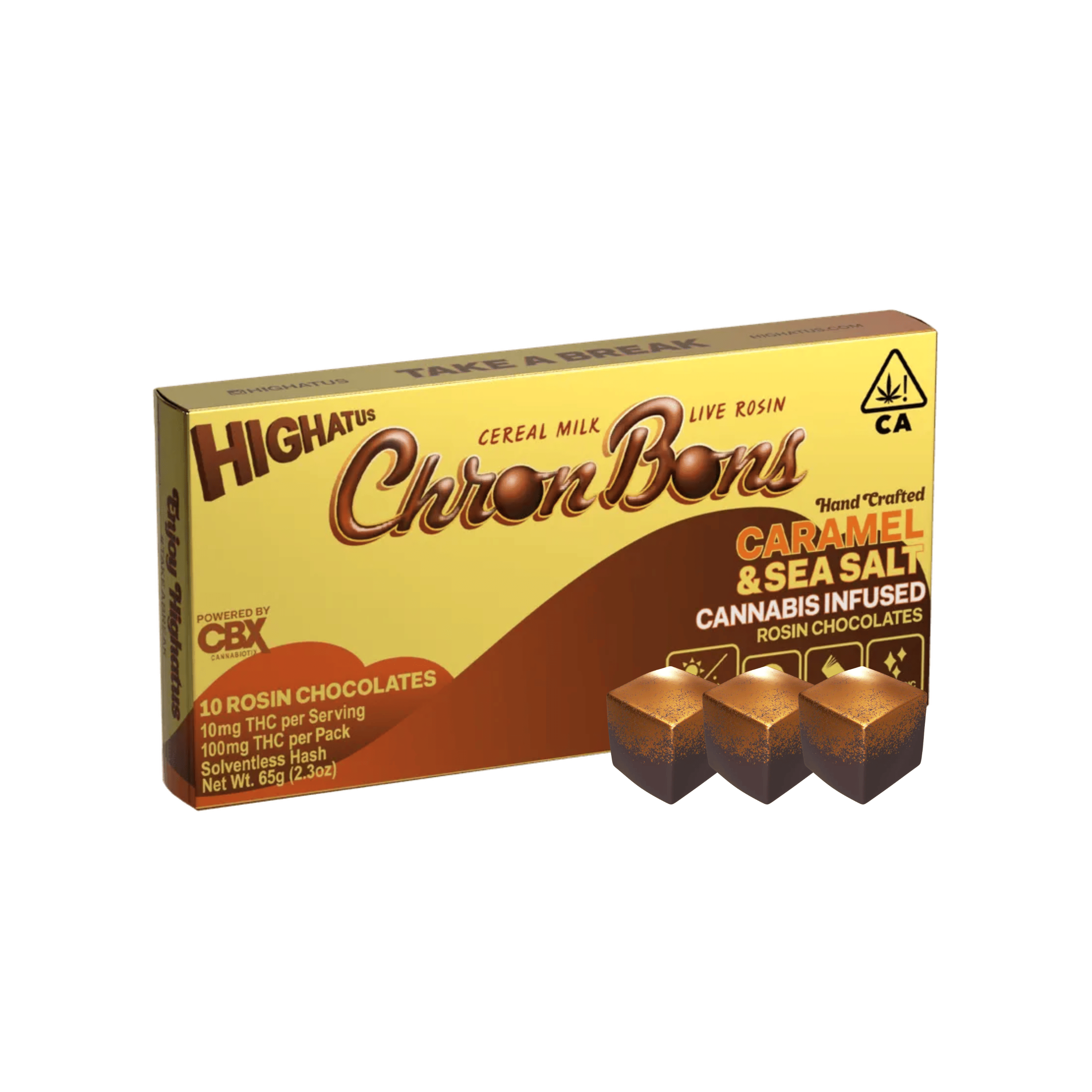 ChronBons | Caramel & Sea Salt | Cereal Milk - 100mg - Highatus (By CBX) -  - $22 - Edibles