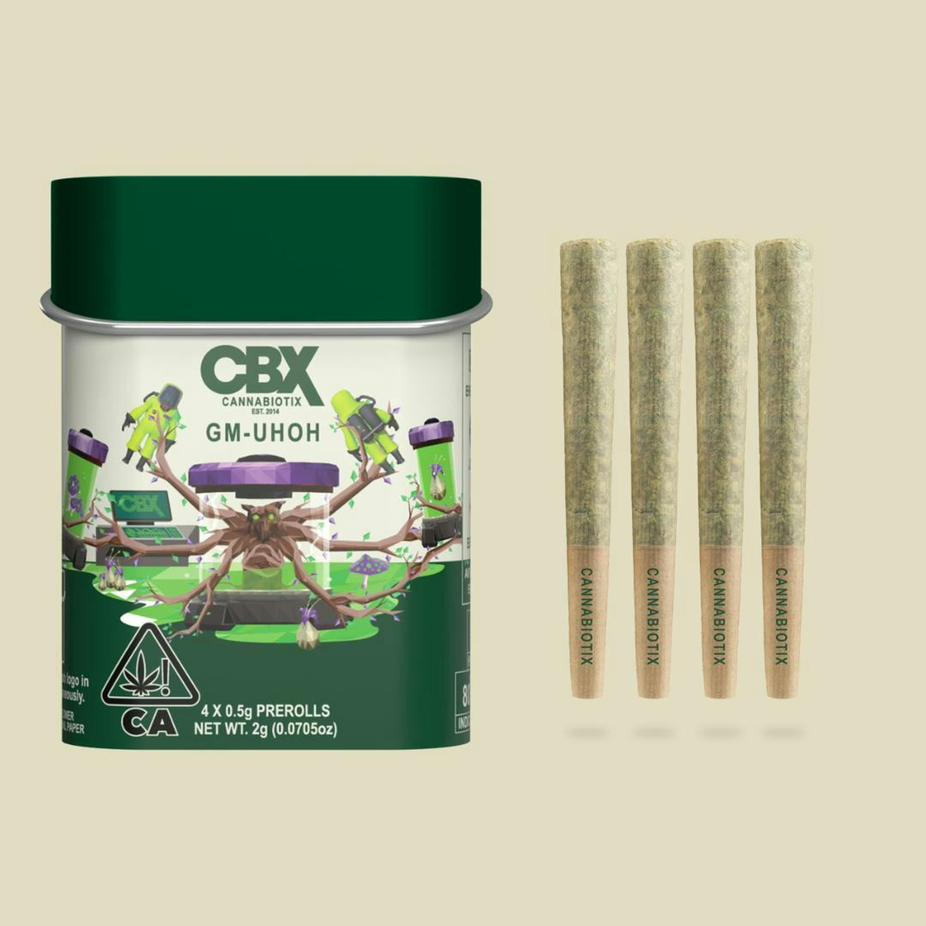 GM-UHOH 4pk Prerolls 2g - CBX - - $32.50 - Pre-Rolls