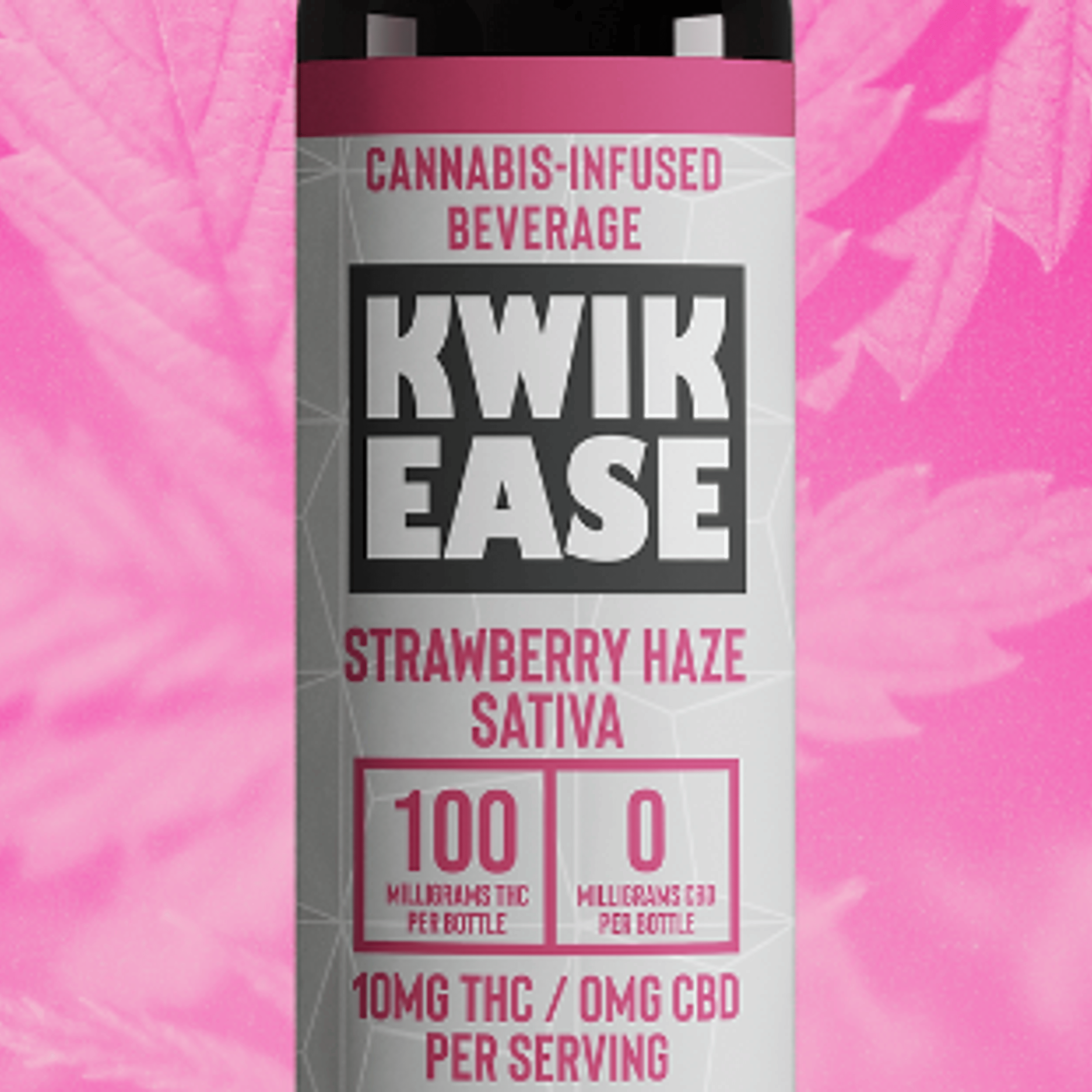 Kwik Ease: Strawberry Haze Sativa Shot - 100mg - Manzanita Naturals - - $12 - Beverages/Drinks