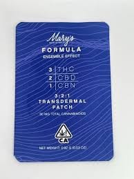 Mary's Medicinals Formula Patch - Mary's Medicinals - 3:2:1 THC/CBD/CBN - $13 - Topicals
