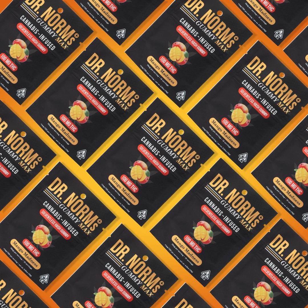 Mango Madness Hash MAX Gummy 100mg - Dr. Norms -  - $10.75 - Edible