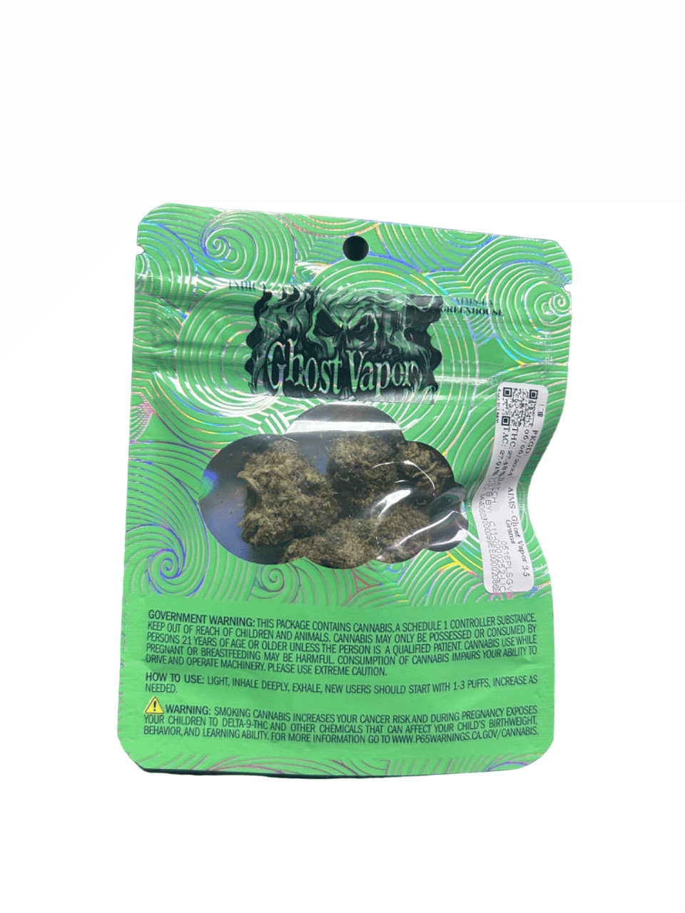 AIMS Greenhouse - Ghost Vapor 3.5 Grams - Aims Horticulture -  - $30 - Flowers
