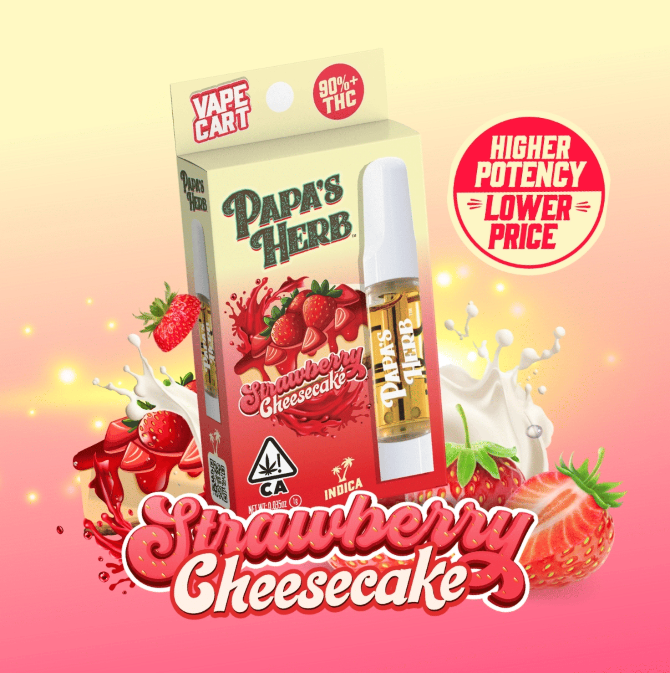 Papa's Herb: Strawberry Cheesecake