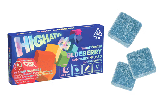 Blueberry Sour Gummies 100mg