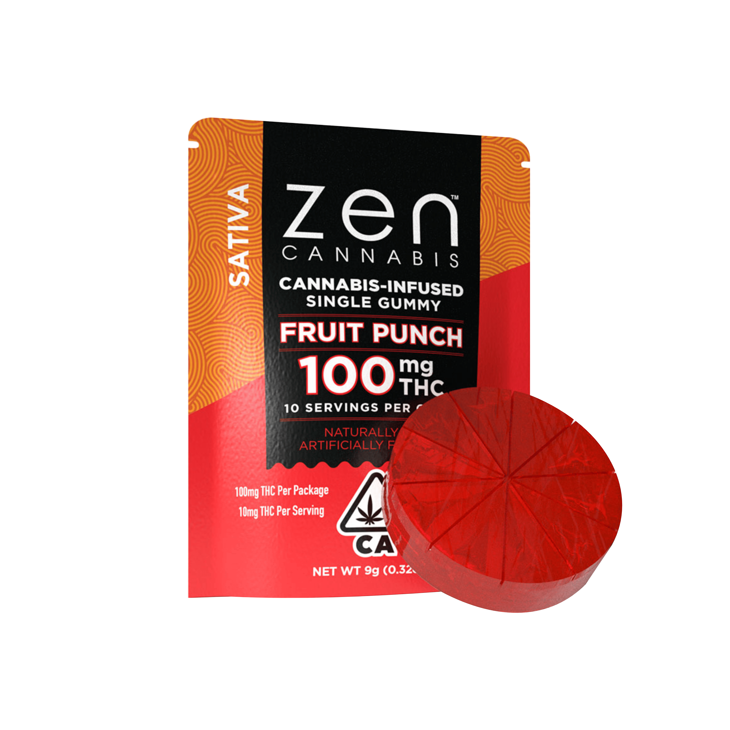 Single | Sativa Fruit Punch -100mg - Zen Cannabis -  - $14 - Edibles