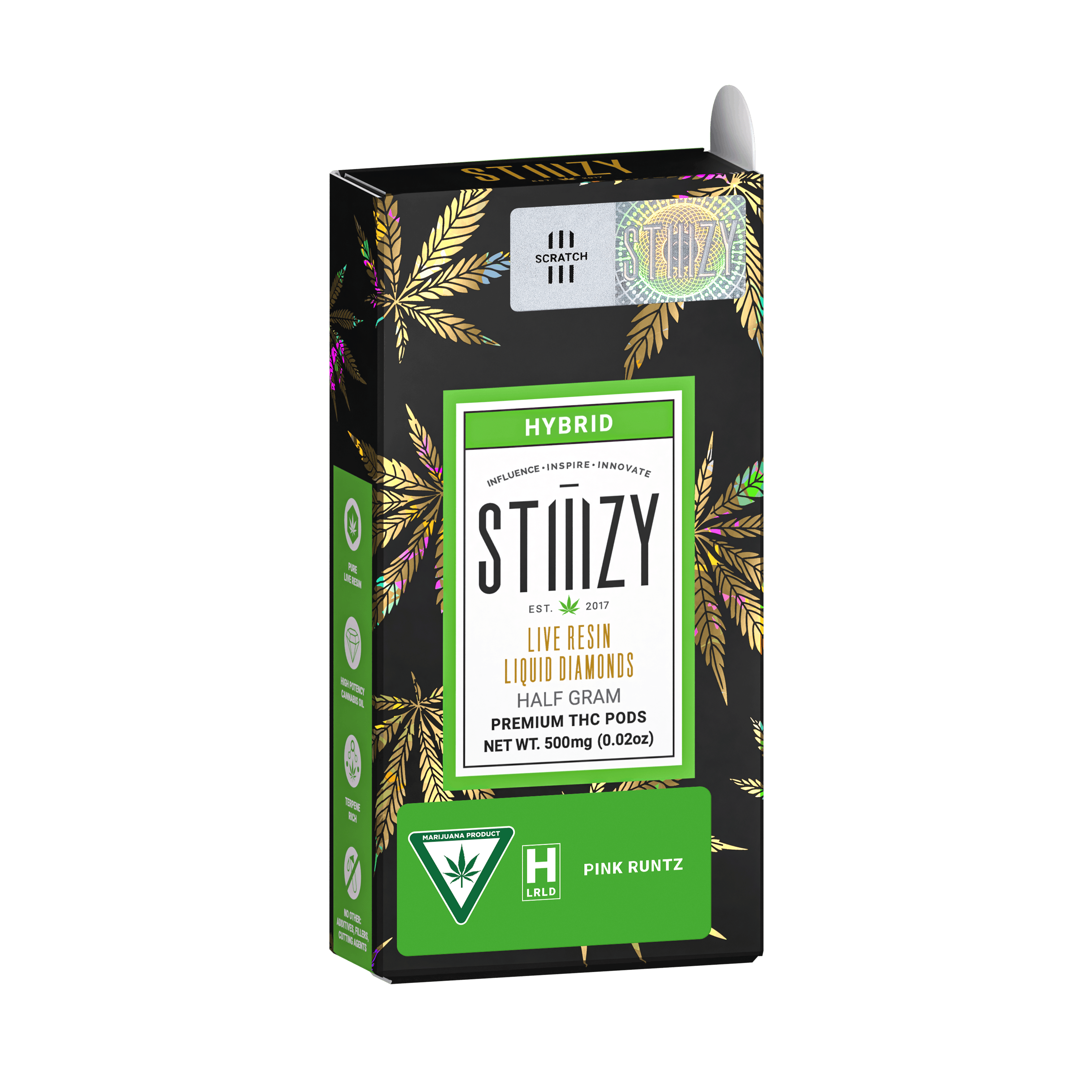 Pink Runtz - Live Resin - Liquid Diamonds Pod - STIIIZY - Half Gram - $12.99 - Pods (STIIIZY + PlugPlay + PAX + Left Coast)