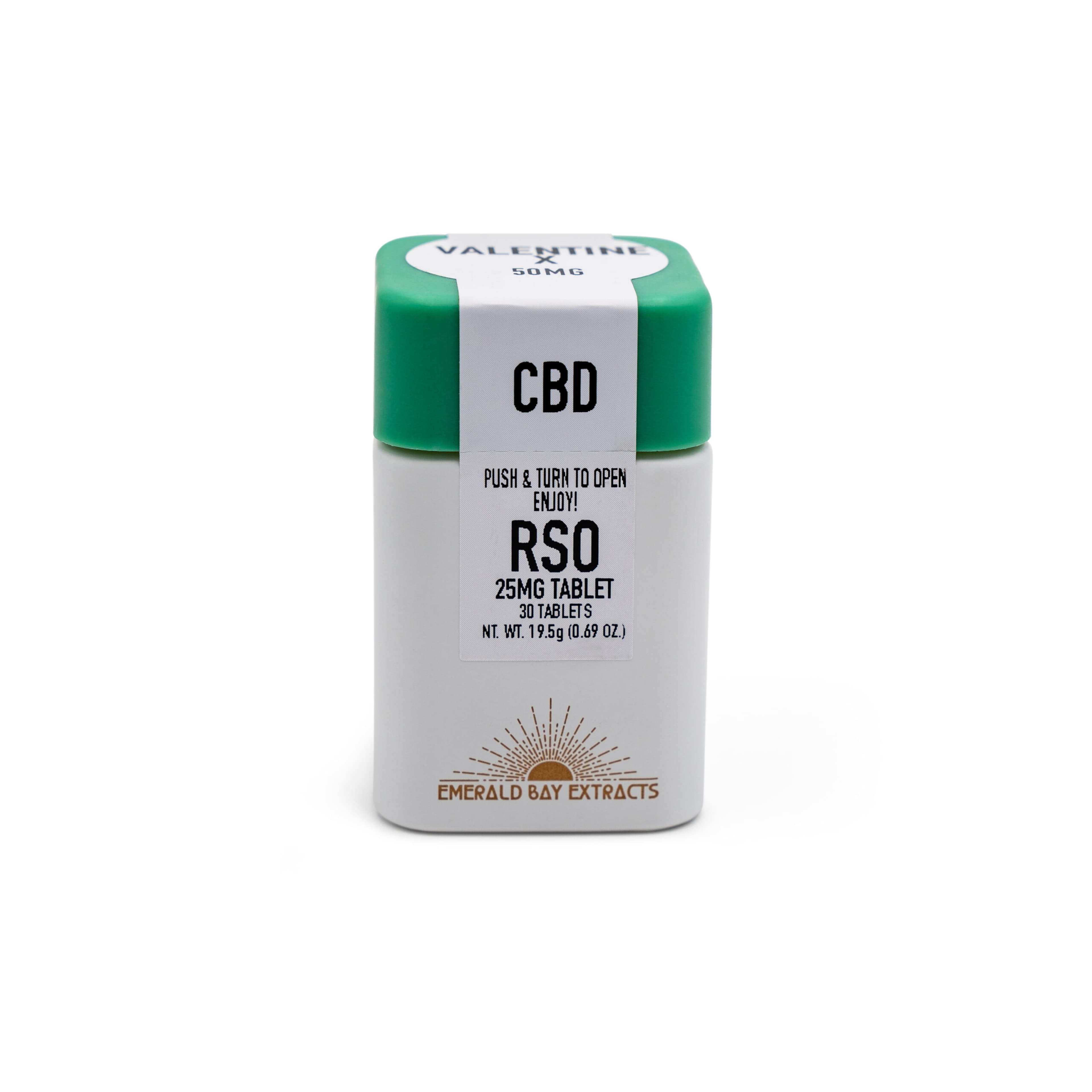 RSO CBD Tablets - Emerald Bay Extracts - Rose 1:1 - $50 - Soft Gels & Tablets