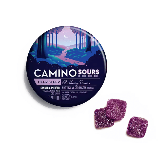 Camino Sours 10:10:10 THC:CBD:CBN Blackberry Dream "Deep Sleep" Gummies