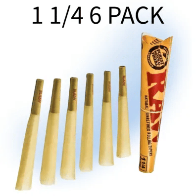 Raw Cones 6pk - 1 1/4 6 pk - $3.99 - Accessories / Non-MBT Taxable Products