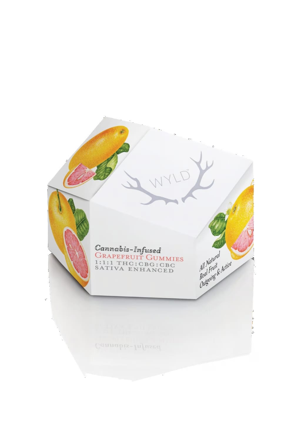 1:1:1 THC:CBG:CBC Grapefruit Gummies - WYLD -  - $22 - Edibles
