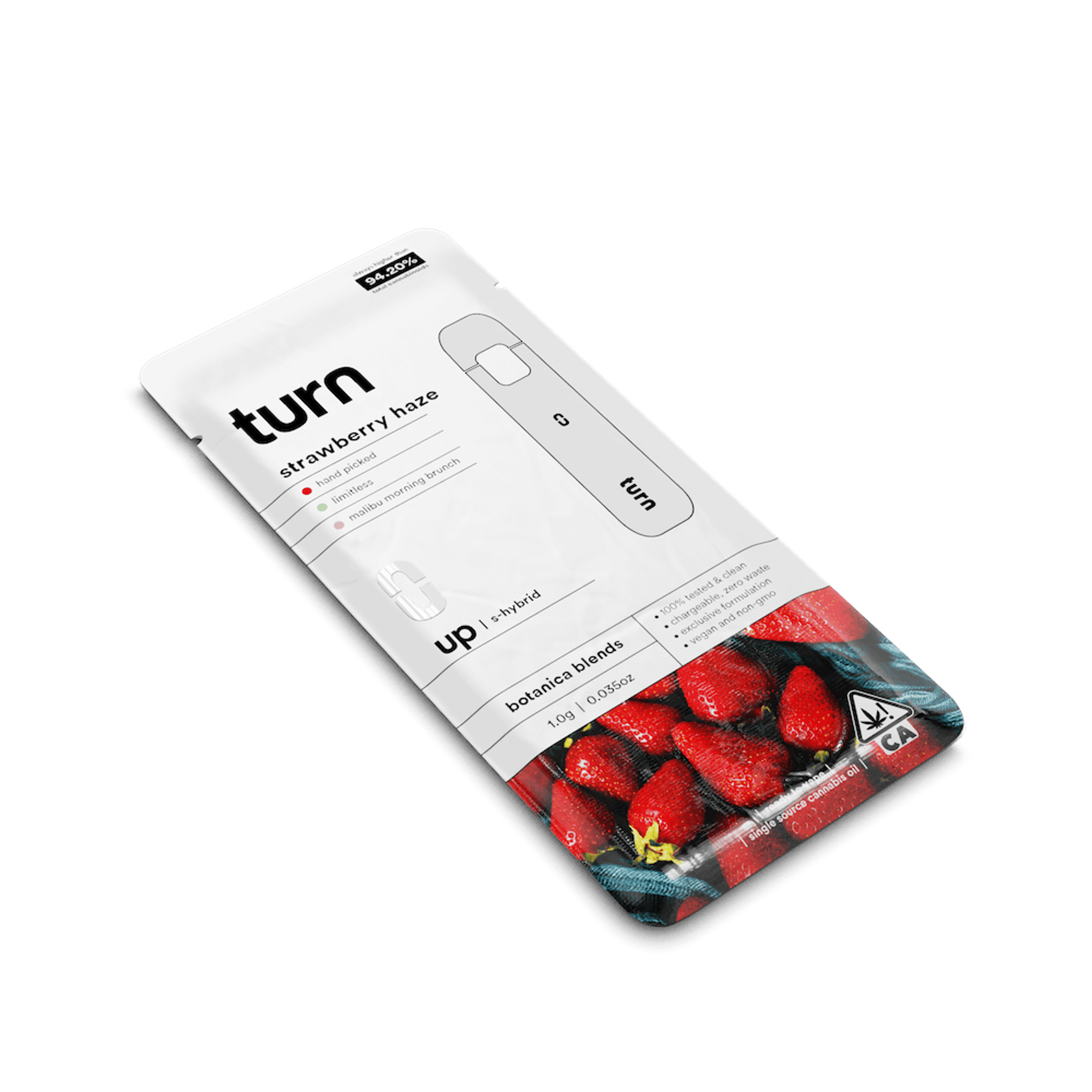 Strawberry Haze Botanica Blends Disposable 1g - turn - - $32.50 - Disposable Vapes