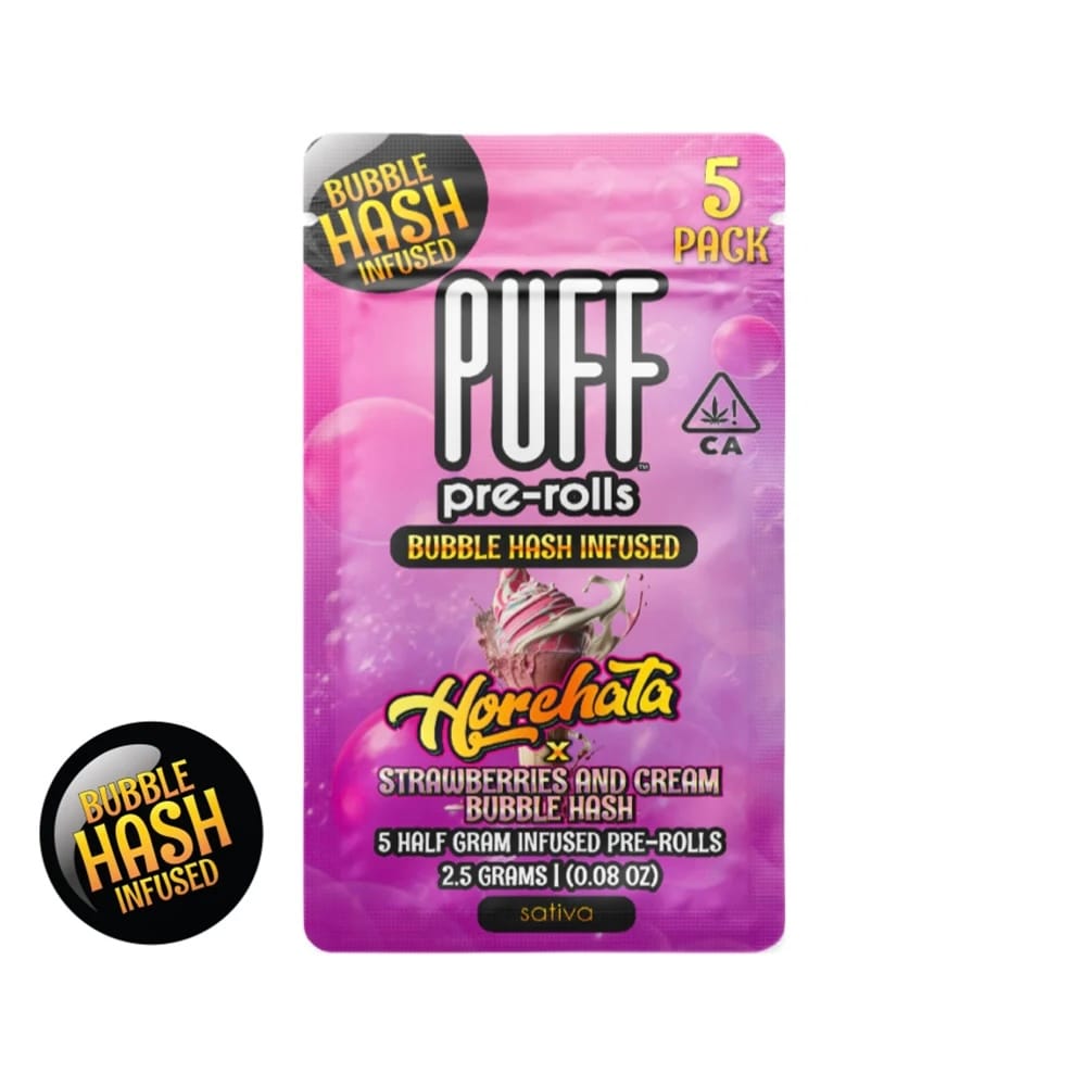 PUFF: Horchata X Strawberries And Cream Bubble