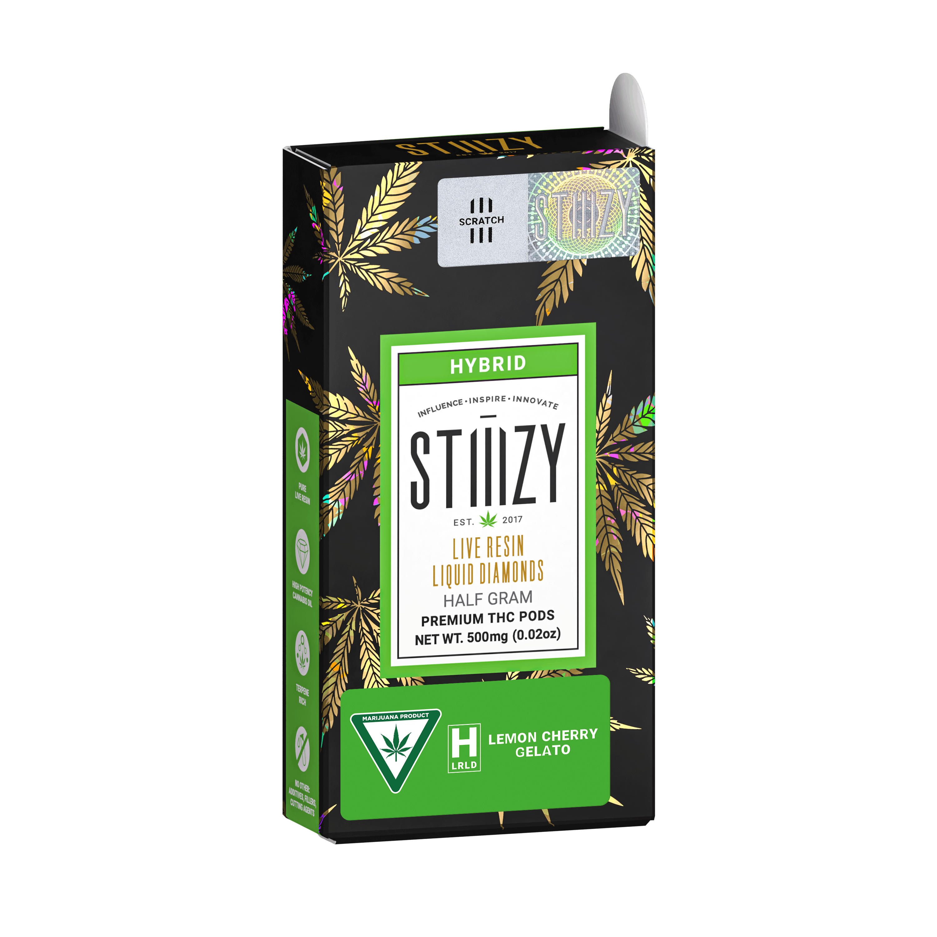 Lemon Cherry Gelato - Live Resin - Liquid Diamonds Pod - STIIIZY - Half Gram - $12.99 - Pods (STIIIZY + PlugPlay + PAX + Left Coast)