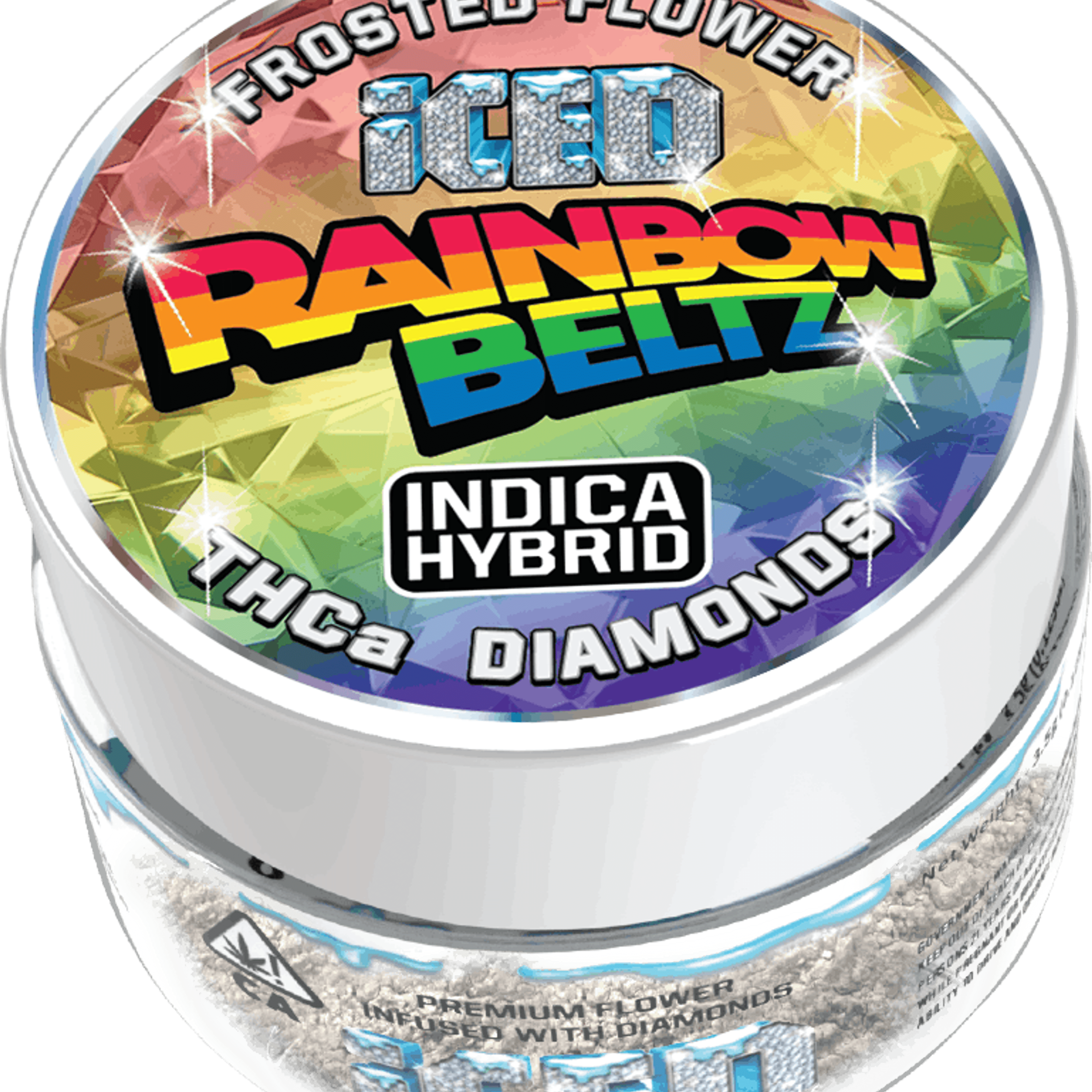 ICED - Rainbow Beltz (I/H) - 3.5g Infused Flower - Iced - Jar - $50 - Flower