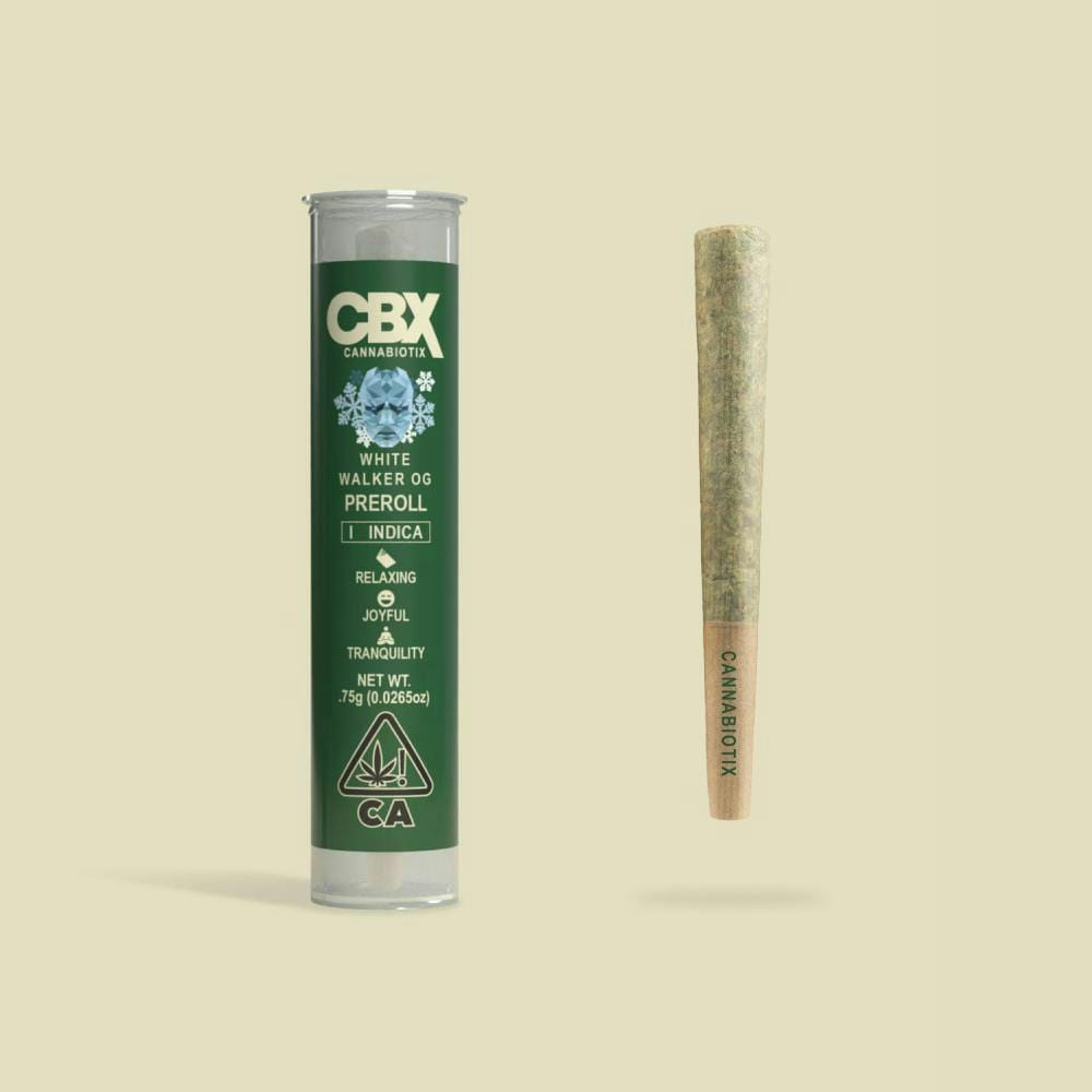 White Walker OG Preroll .75g - CBX -  - $15 - Pre-Rolls