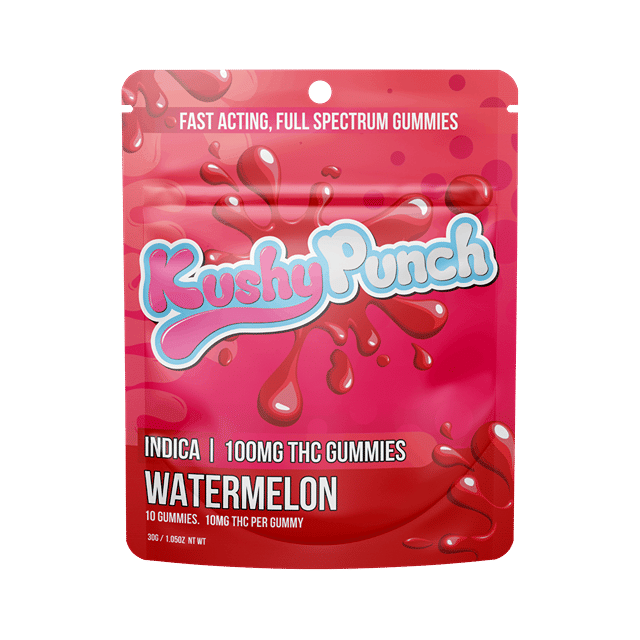 Watermelon Indica Individual Gummies 100Mg