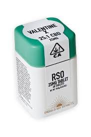 RSO CBD Tablets - Emerald Bay Extracts - Rose 1:1 - $50 - Soft Gels & Tablets