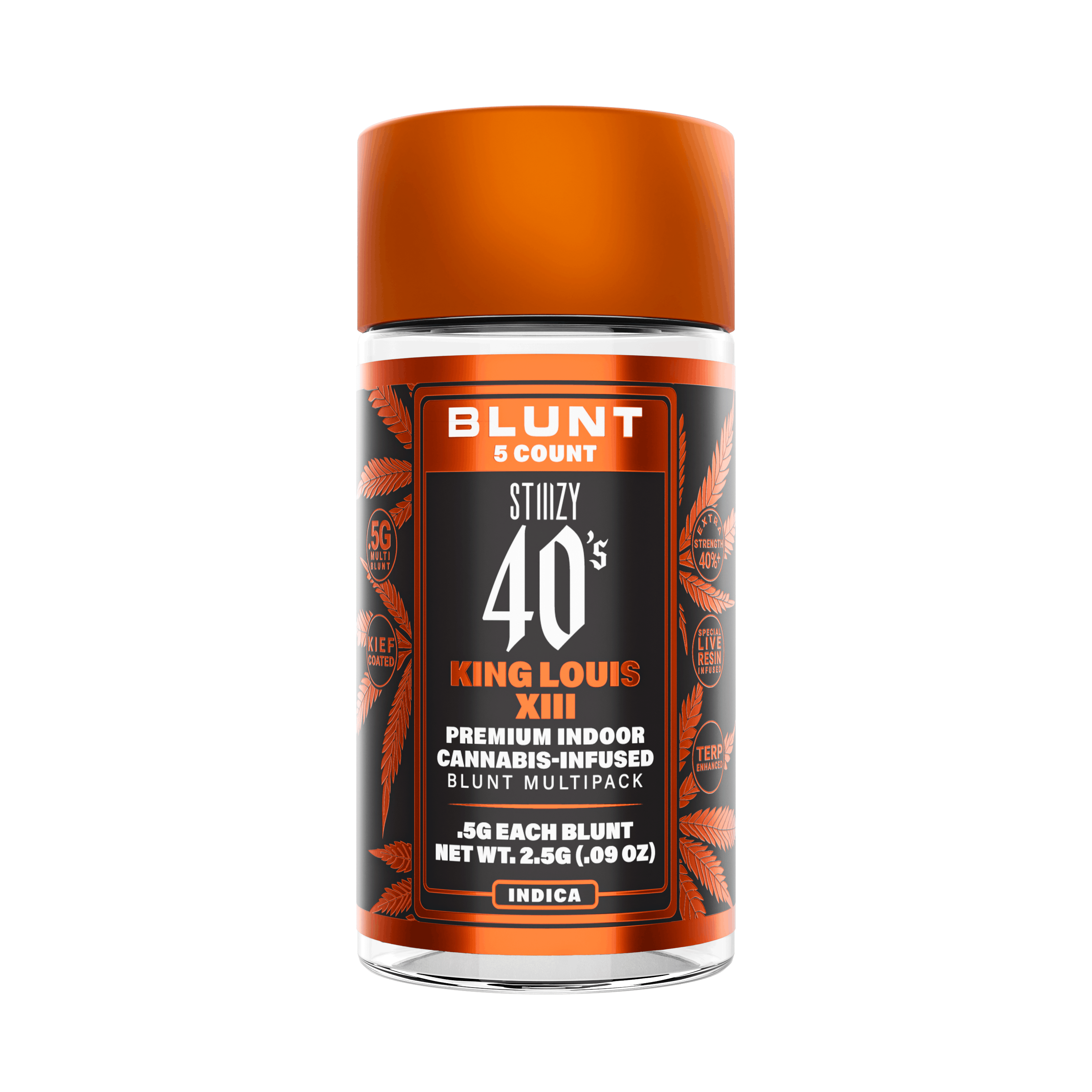 King Louis XIII - 40's Mini Blunts - STIIIZY - 2.5g (5-Pack) - $35.99 - Infused Pre-Rolls