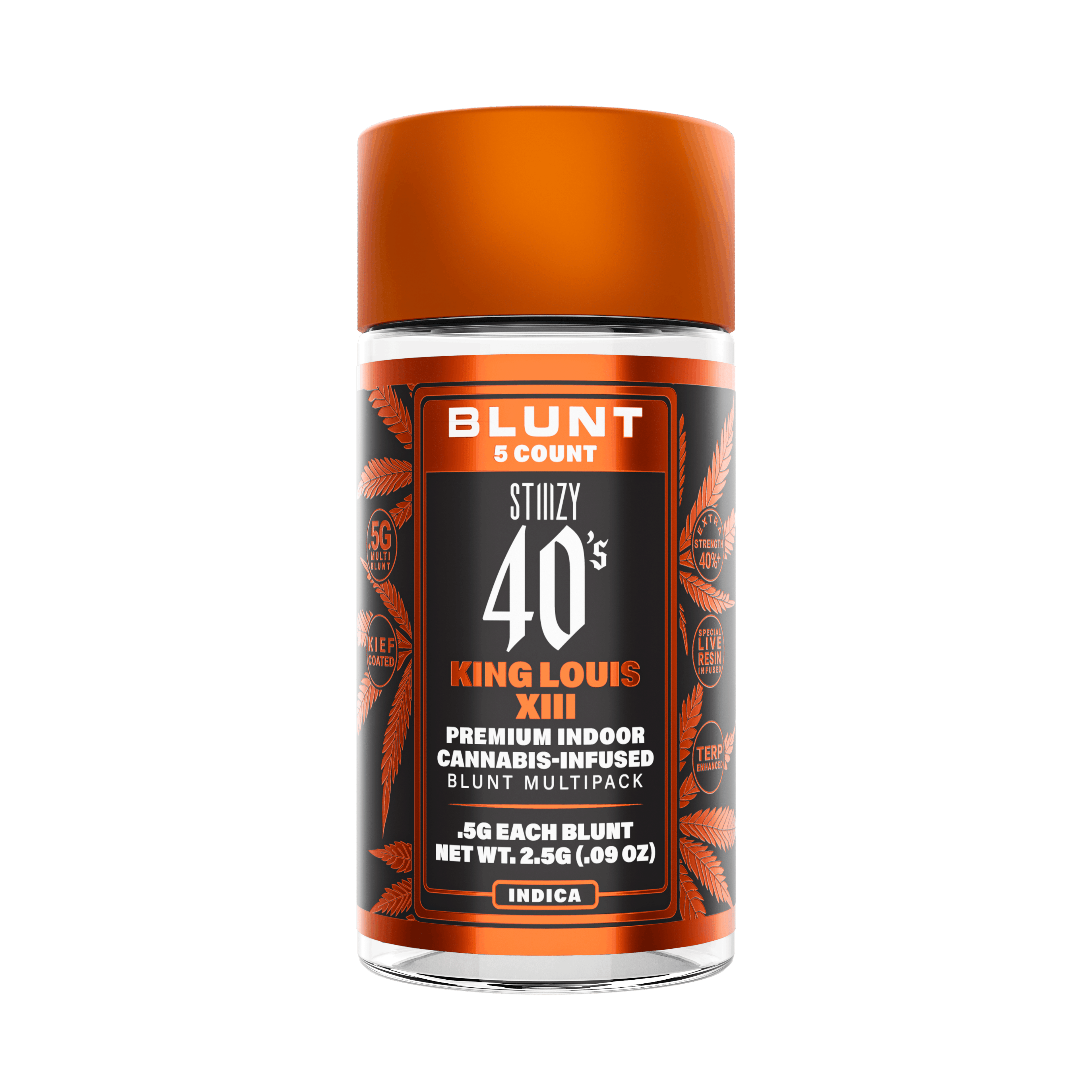 King Louis XIII - 40's Mini Blunts - STIIIZY - 2.5g (5-Pack) - $35.99 - Infused Pre-Rolls