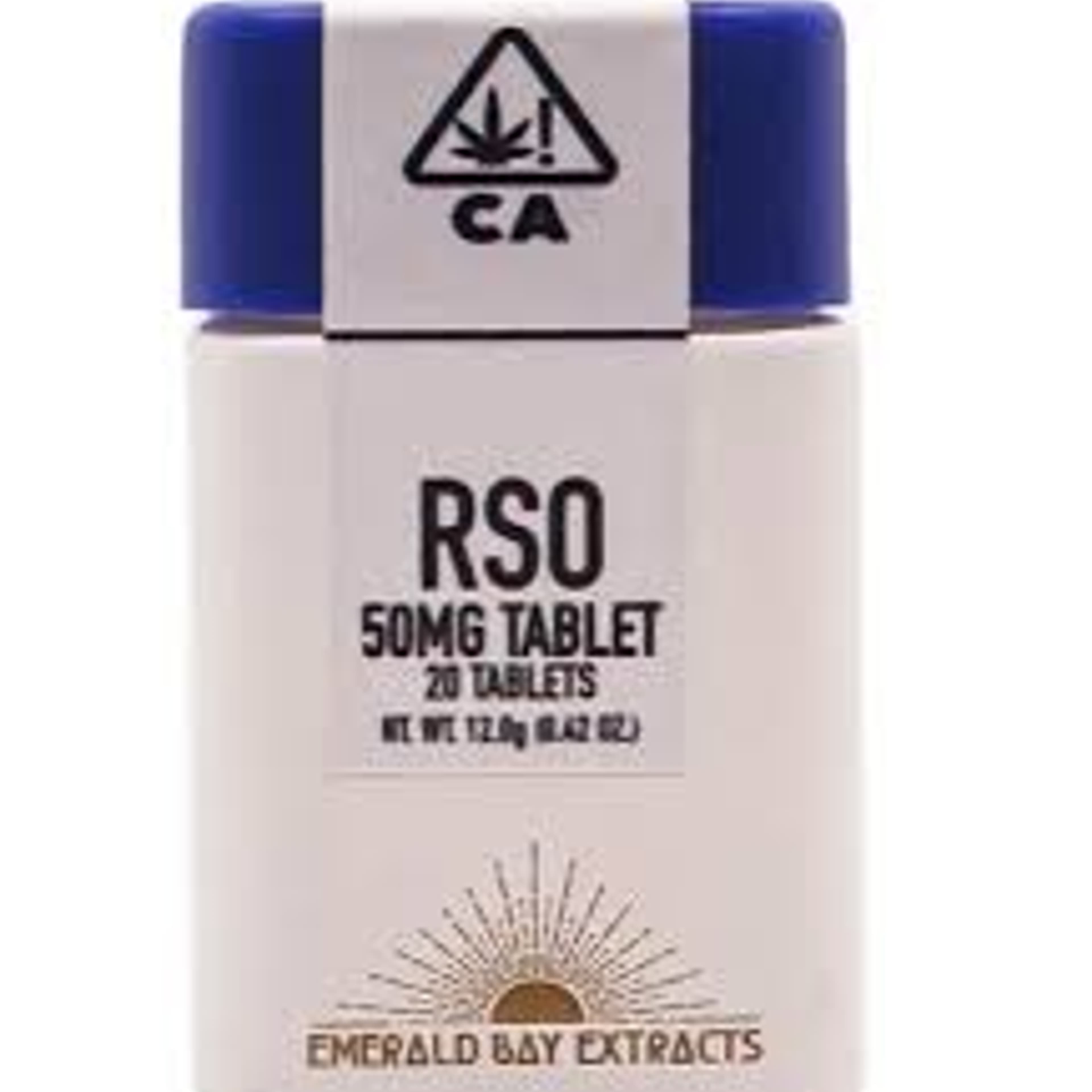 RSO THC 50 mg Tablets - Emerald Bay Extracts - Indica: Platinum OG - $50 - Soft Gels & Tablets