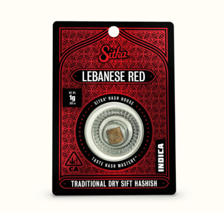 Lebanese Red (I) 1G - Pressed Dry Sift Hash - Sitka -  - $40.99 - Concentrate