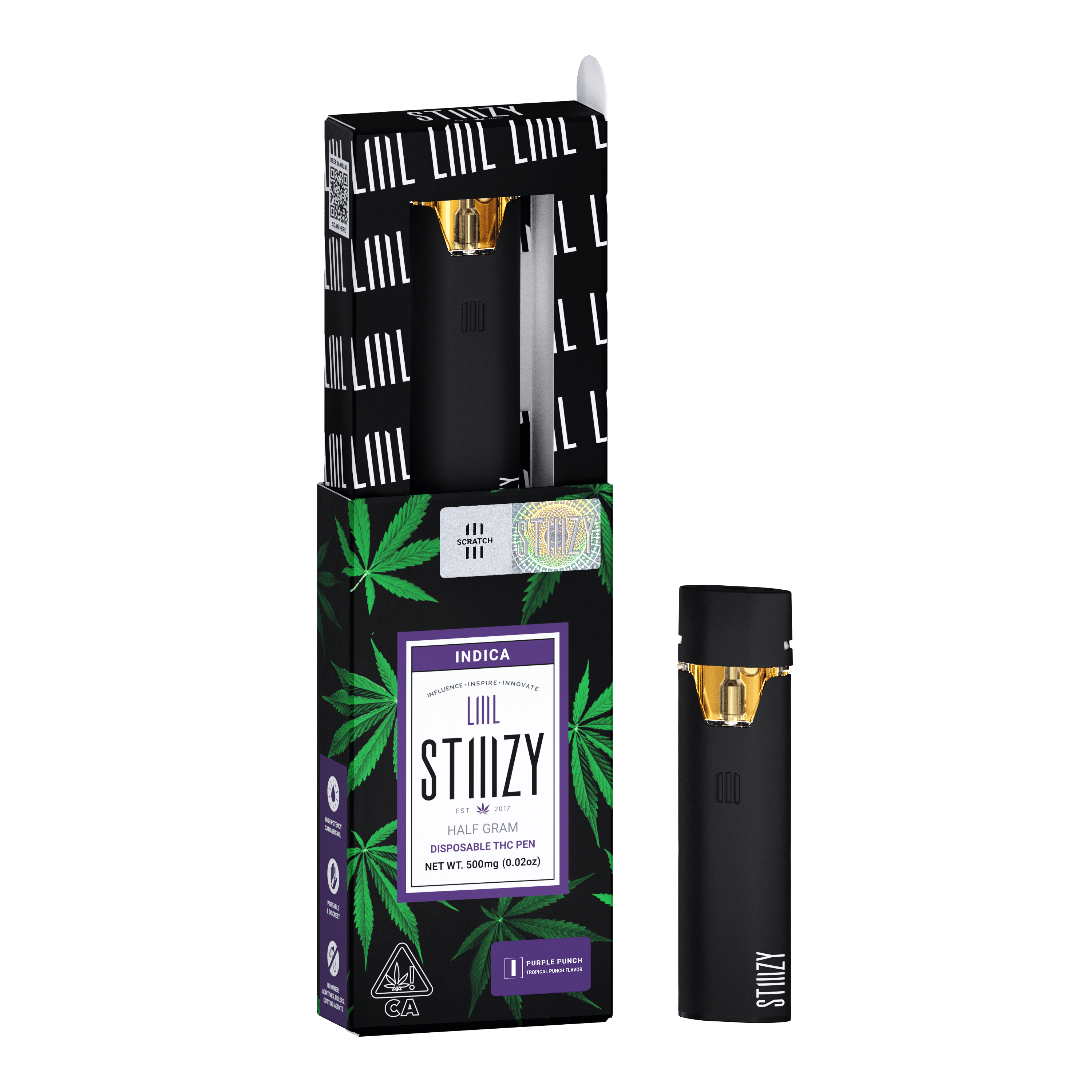 Purple Punch - LIIIL - STIIIZY - Half Gram - $12.99 - Disposable Vape (All-In-One, Battery Built-In)