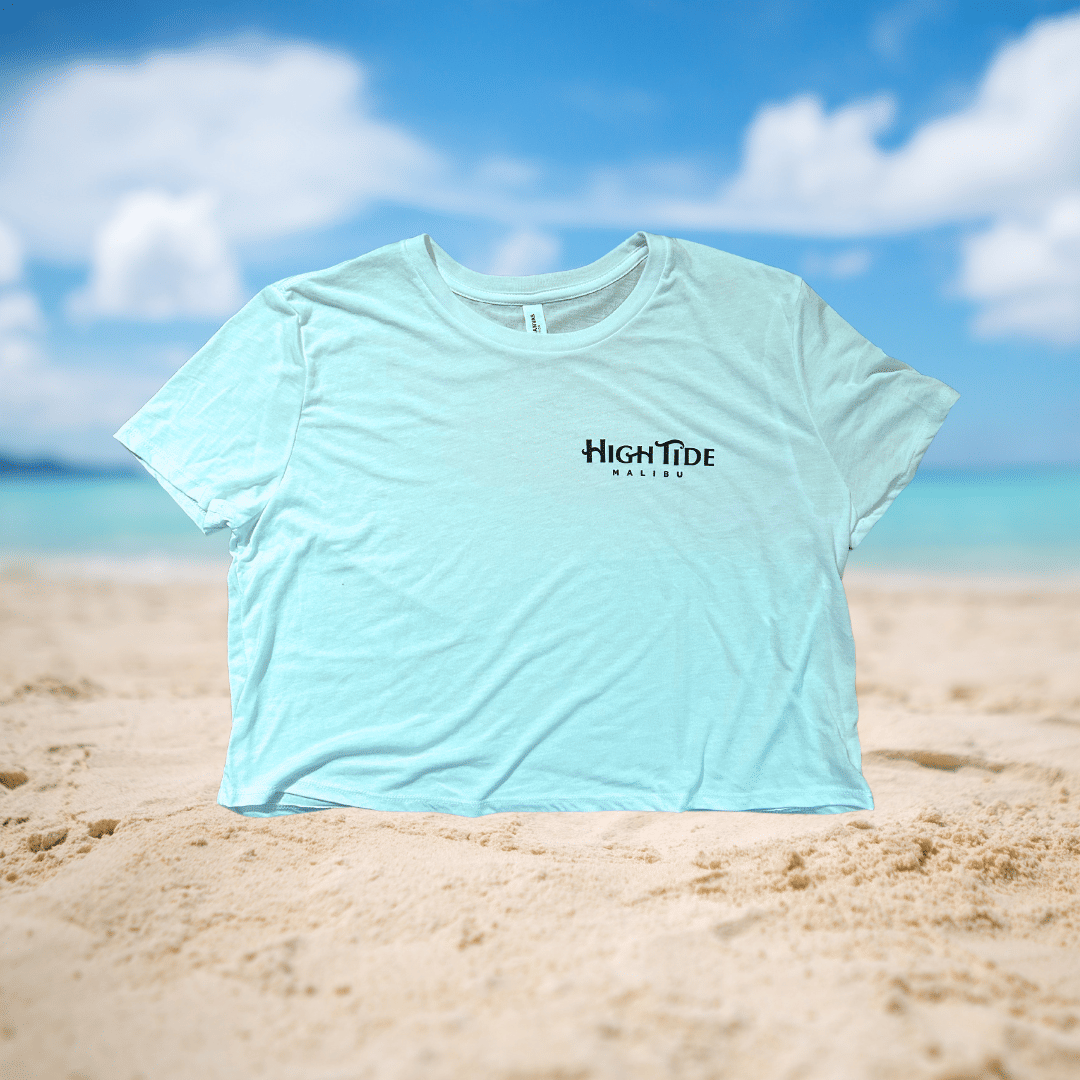 High Tide Crop T-shirt - Blue - 99 High Tide - M - $27.99 - Maliboutique