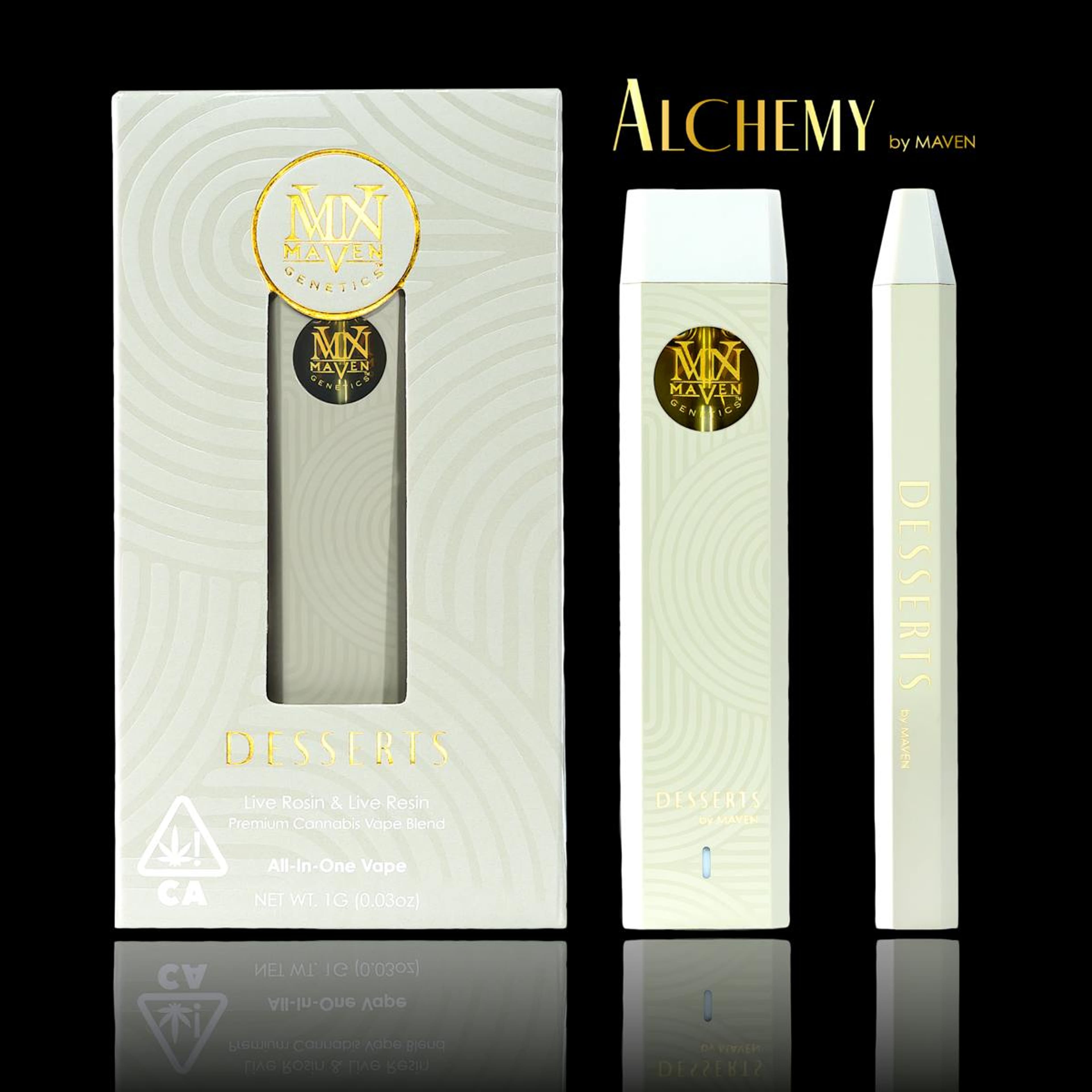 DESSERTS ALCHEMY 1G VAPE - MAVEN GENETICS - - $45 - Vape