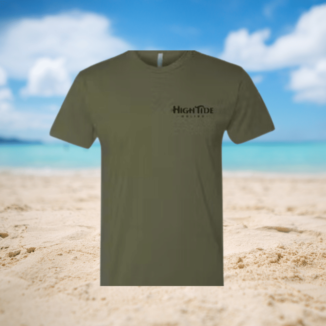 High Tide T-shirt - Military Green - 99 High Tide - XS - $27.99 - Maliboutique