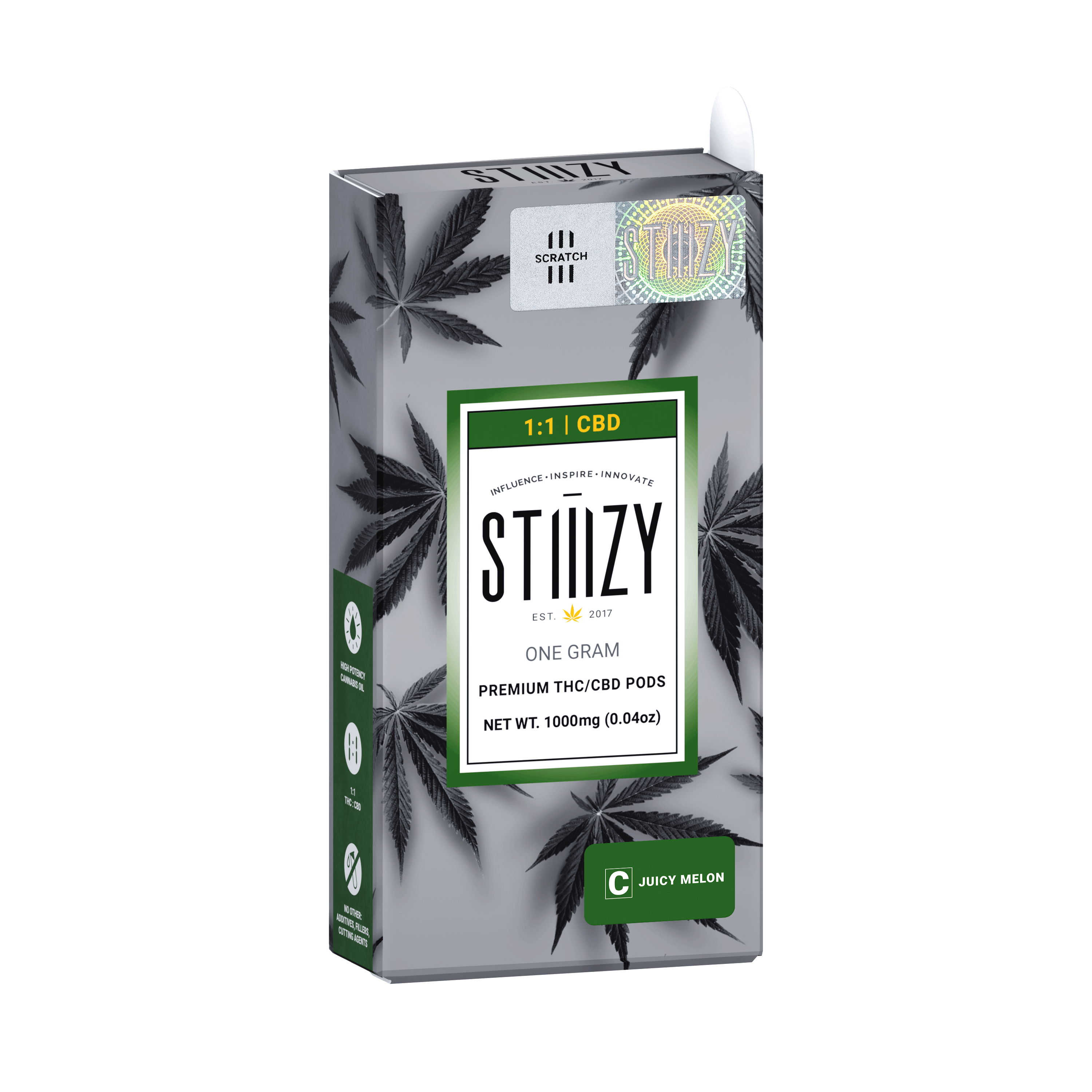 Juicy Melon 1:1 (CBD/THC) | Premium THC  Pod - 1g - STIIIZY -  - $28 - Cartridges / Pods