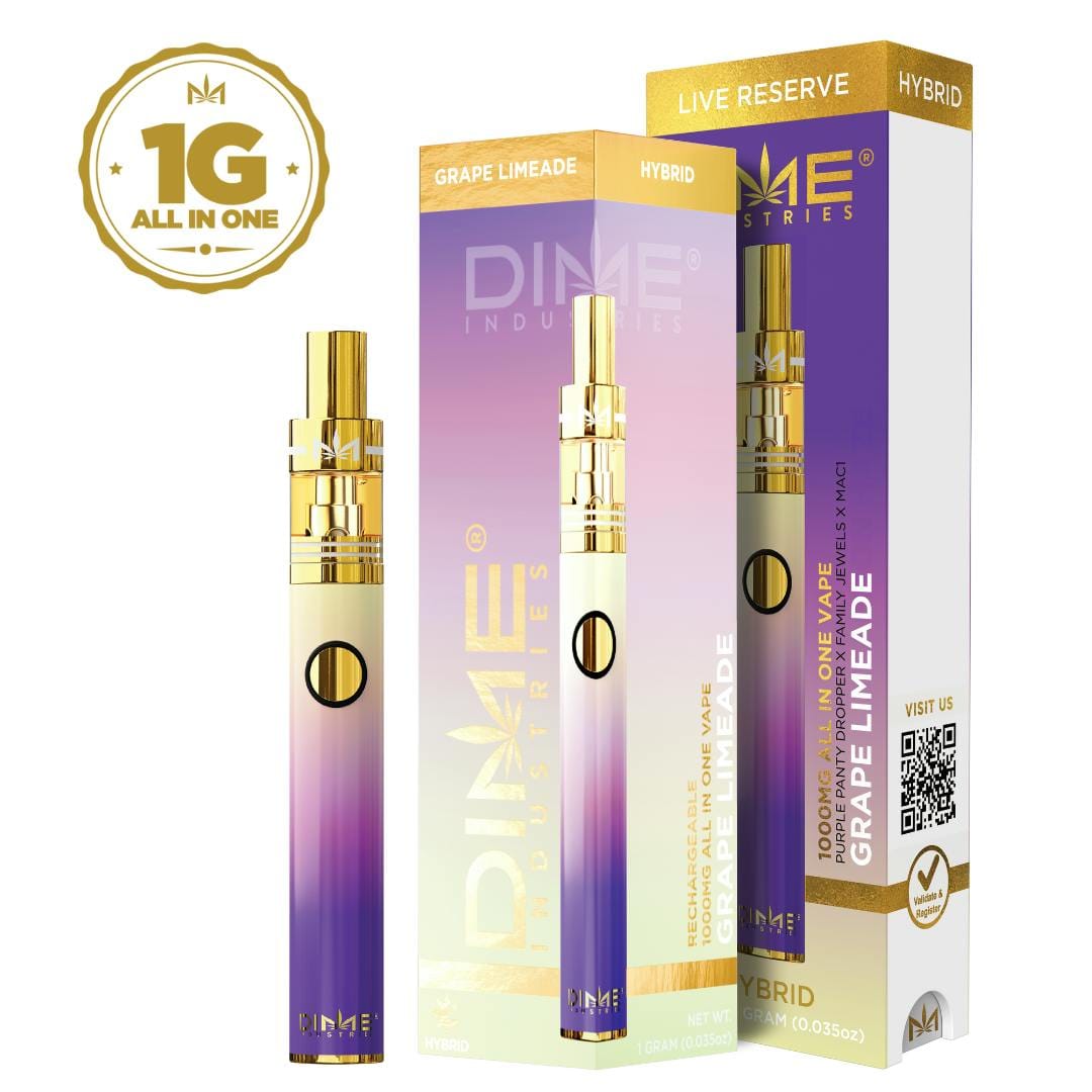 Grape Limeade Live Reserve 1000mg All in One Device - Dime Industries -  - $36 - Vapes