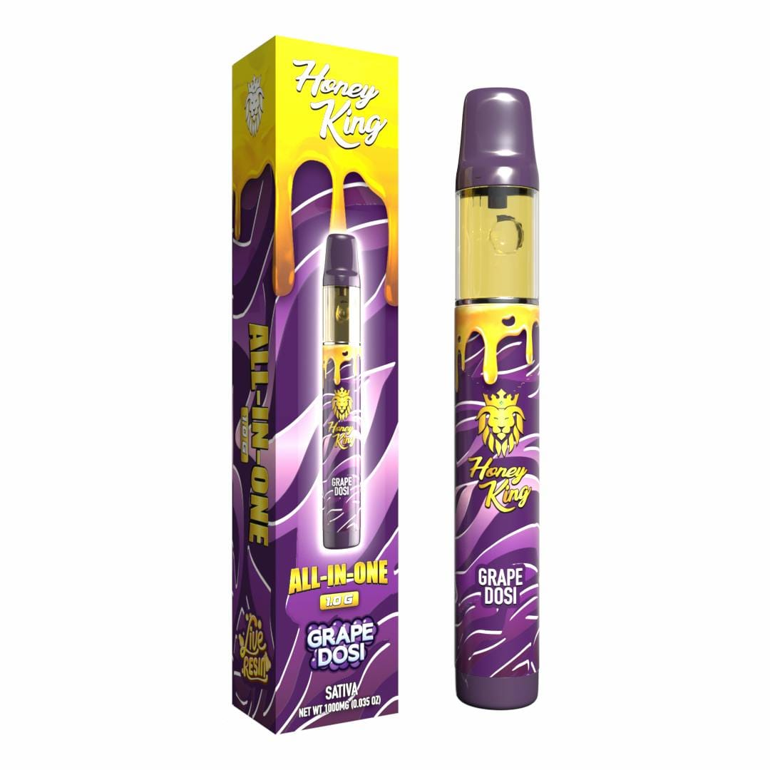 Honey King 1G Live Resin All In One GRAPE DOSI - Honey King - Honey King 1G Live Resin All In One GRAPE DOSI - $32 - Vape Pens