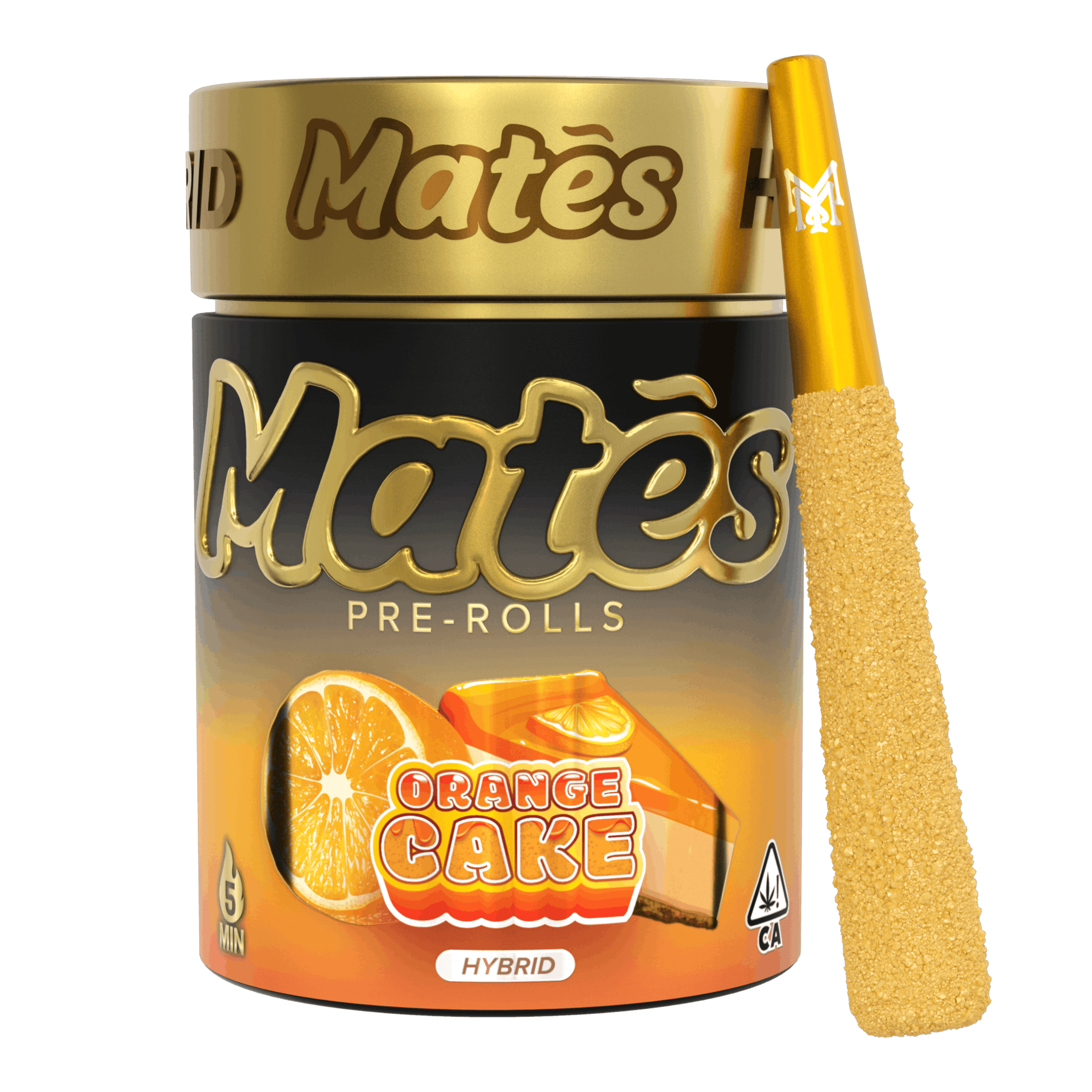 ORANGE CAKE PREROLL 5 PACK MATES - MUHA MEDS - - $23 - Pre-Rolls