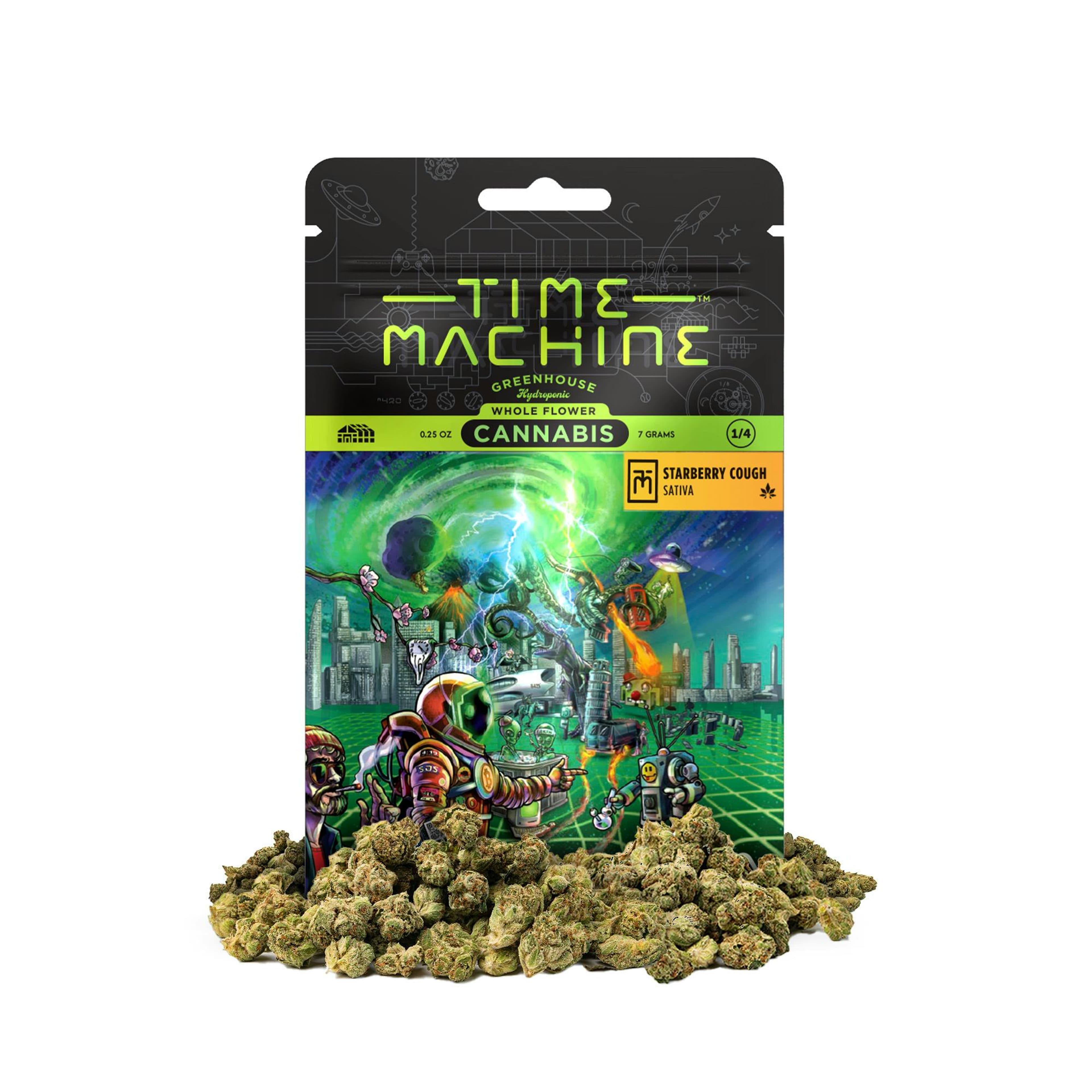 Starberry Cough Sativa (7g) - Time Machine - - $33.75 - Flowers
