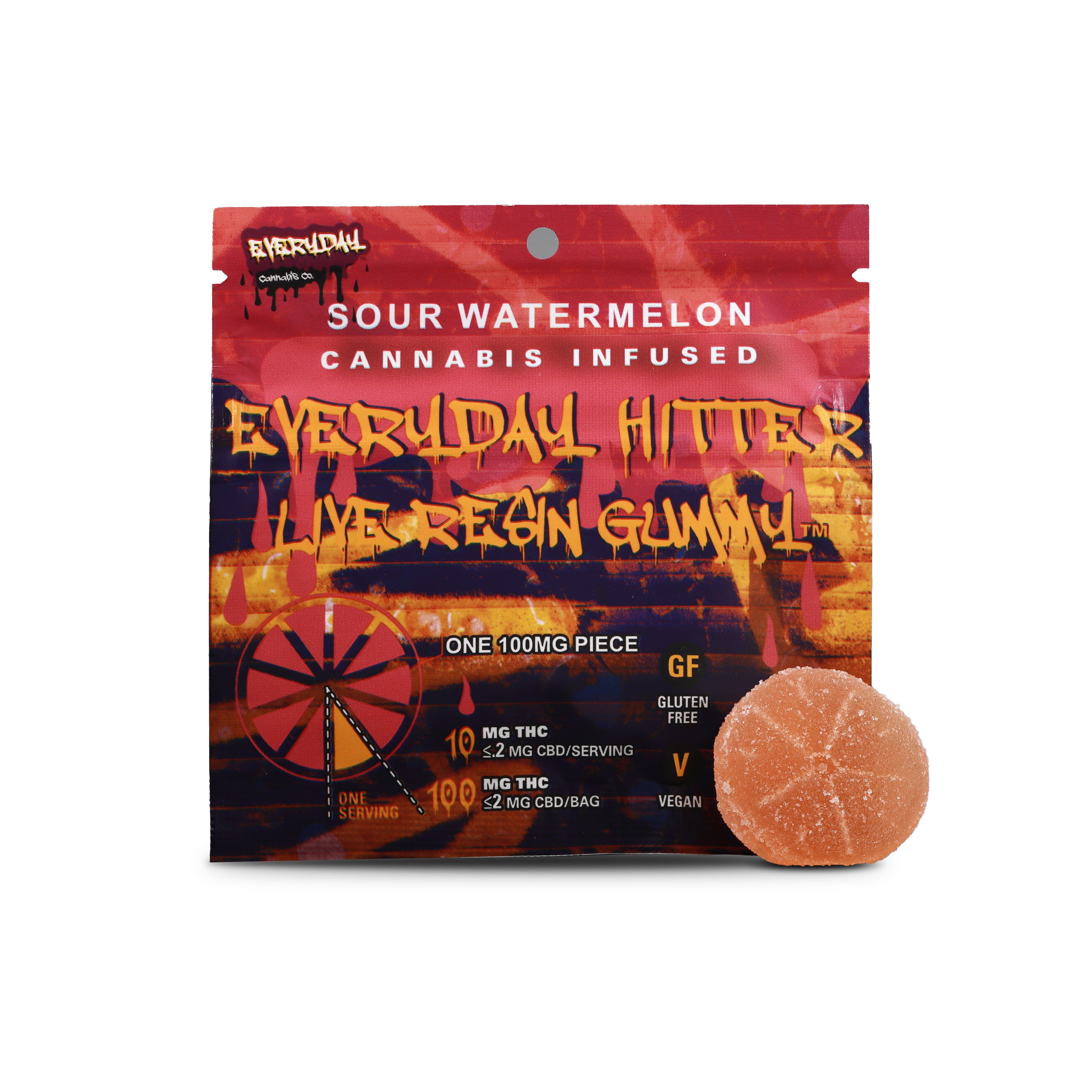 SOUR WATERMELON 100MG - EVERYDAY -  - $6.50 - Edibles