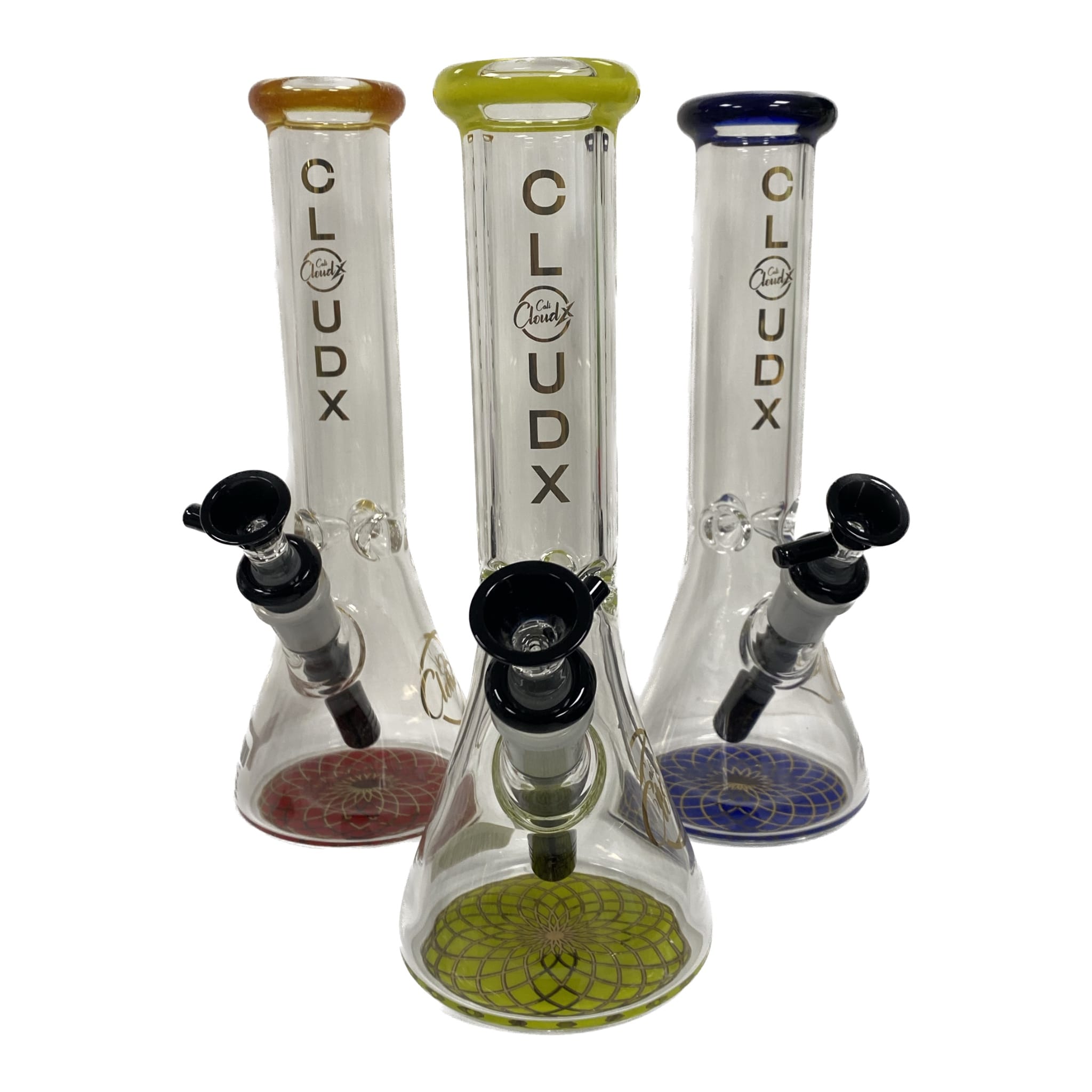 9.5" Cali Cloudx Beaker Bong (Multicolored) - Glass and Accessories -  - $45 - Paraphernalia