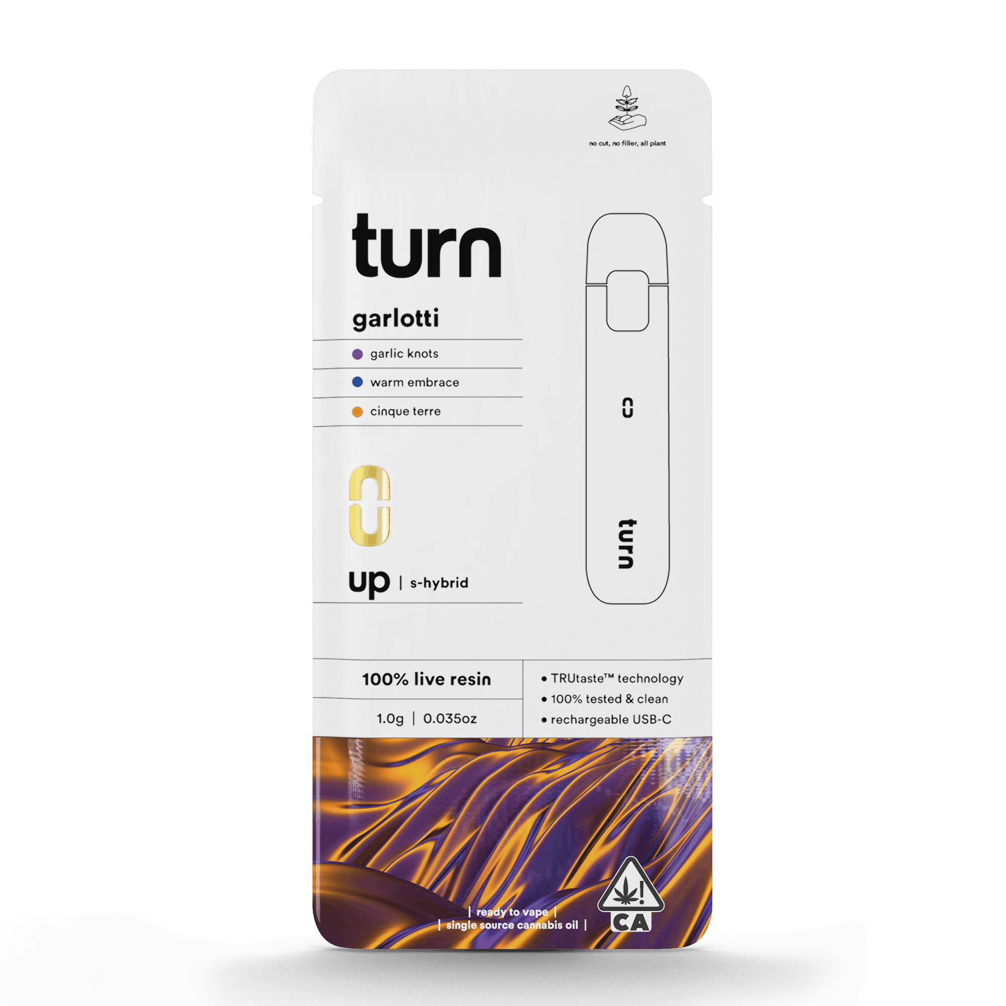 Turn Up Live Resin | 1g - Garlotti - AIO - Sativa Hybrid - Turn -  - $37 - All-In-Ones