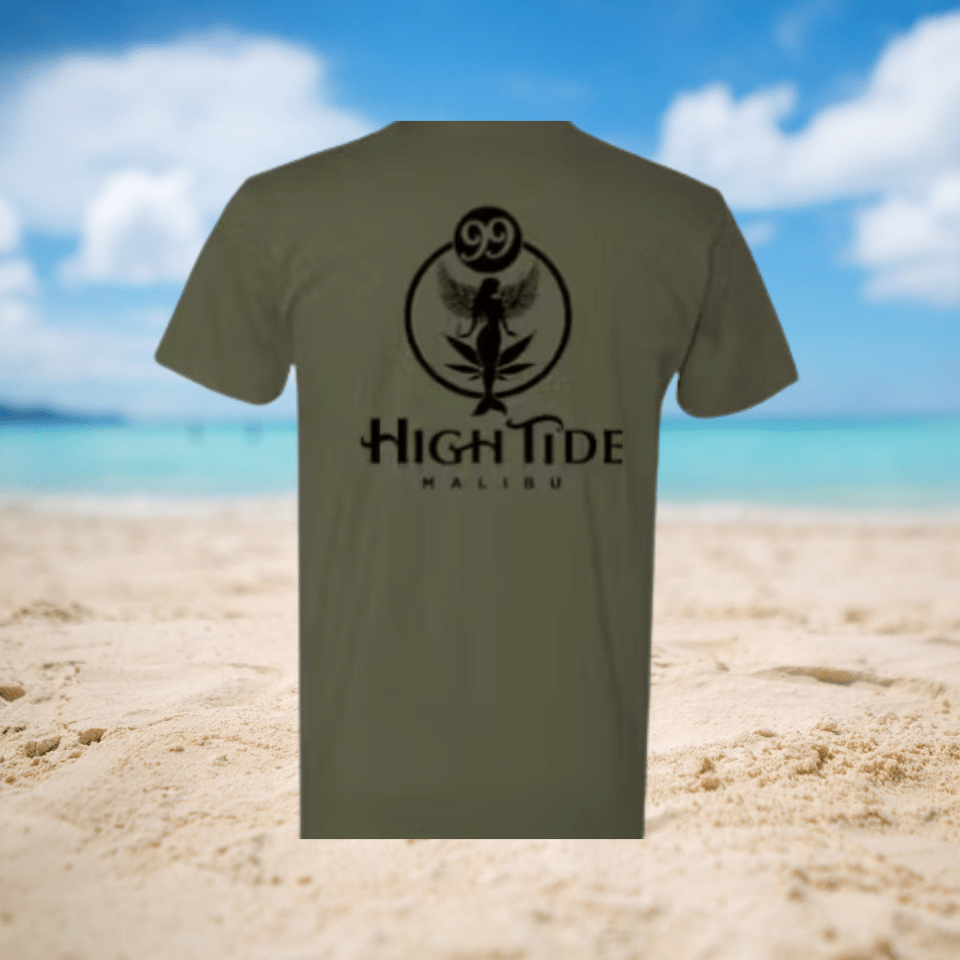 High Tide T-shirt - Military Green - 99 High Tide - XS - $27.99 - Maliboutique