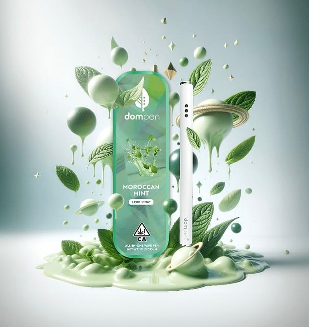 1G 1:1 MOROCCAN MINT ALL IN ONE - Dom Pen -  - $37.50 - Vaporizer