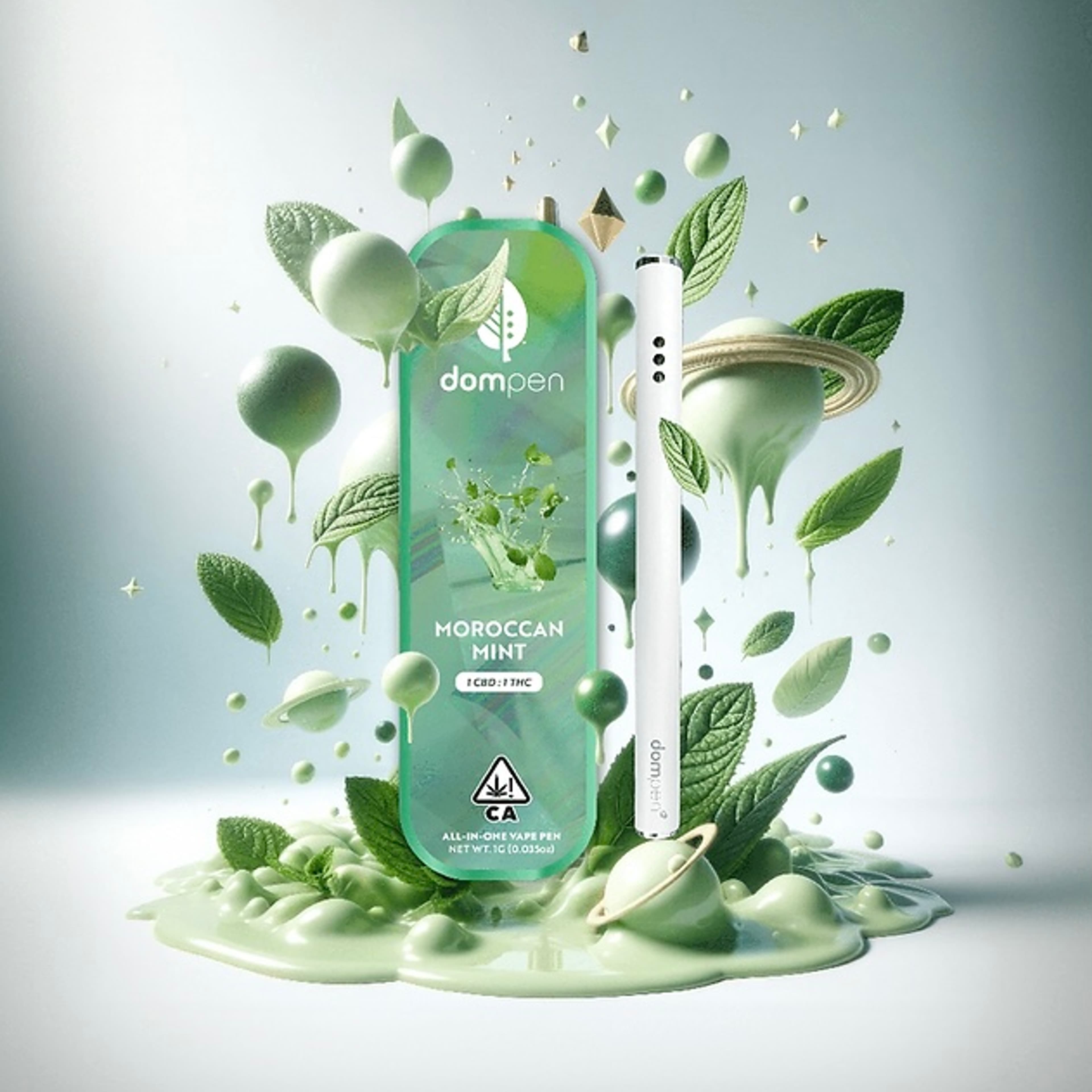 1G 1:1 MOROCCAN MINT ALL IN ONE - Dom Pen - - $37.50 - Vaporizer