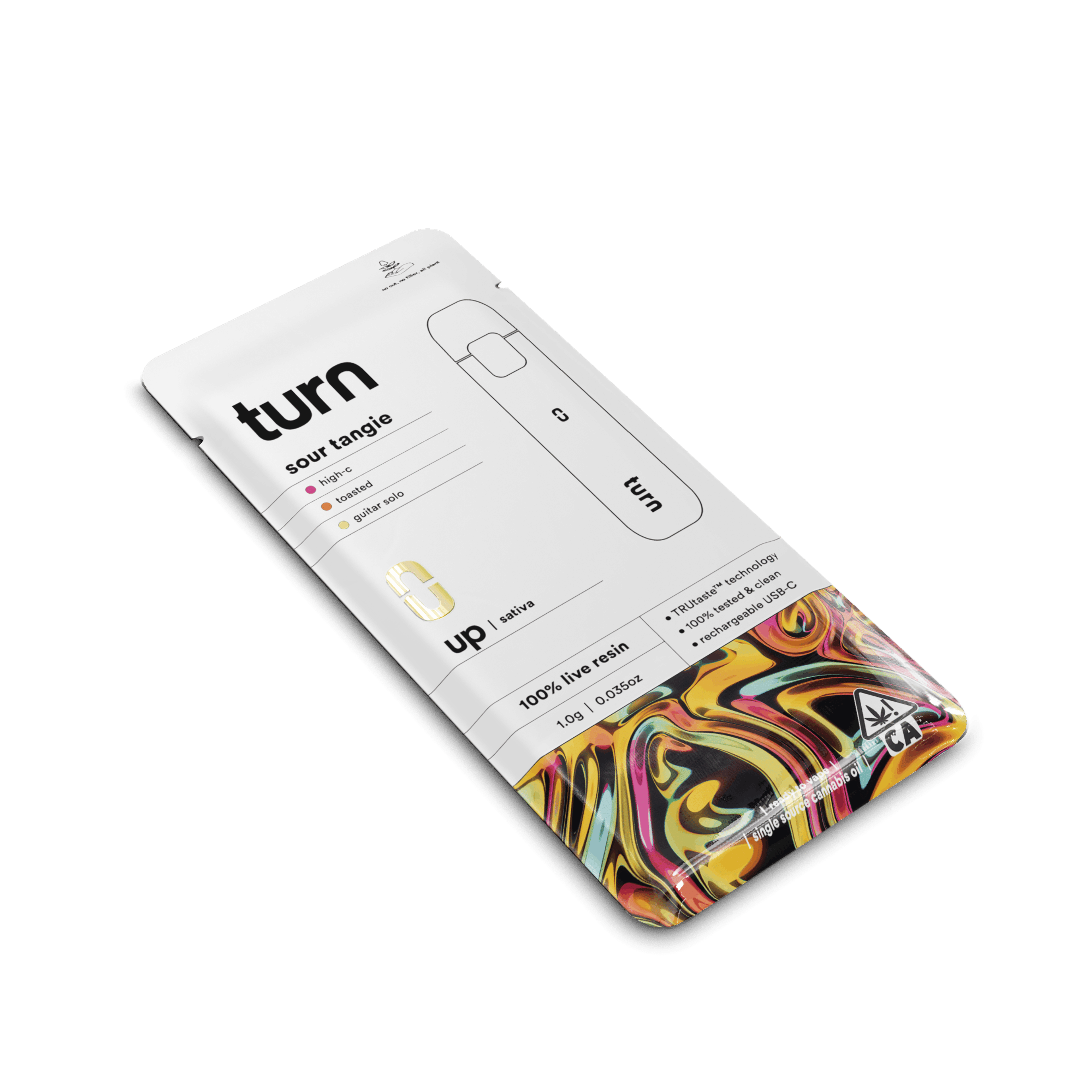 Turn Up Live Resin | 1g - Sour Tangie - AIO - Sativa - Turn - - $37 - All-In-Ones