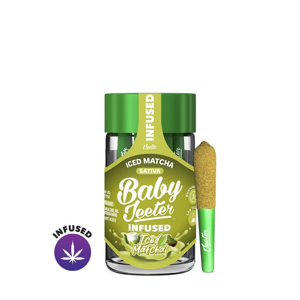 Iced Matcha Baby Jeeter 5pk Prerolls 2.5g - Jeeter -  - $41.50 - Pre-Rolls