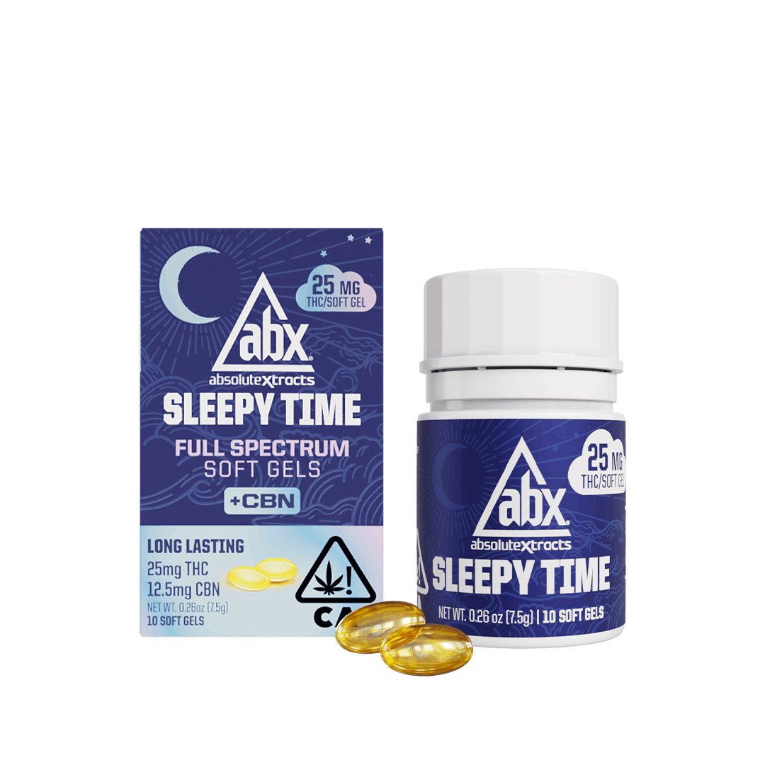Sleepy Time 25mg + CBN Soft Gels - 10ct - ABX -  - $30 - Edibles