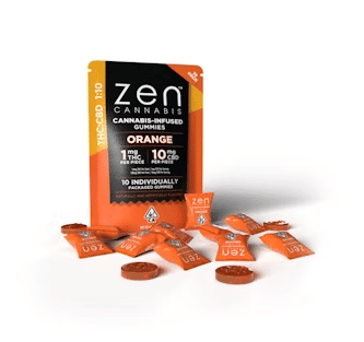 100MG 1:10 Gummies Orange
