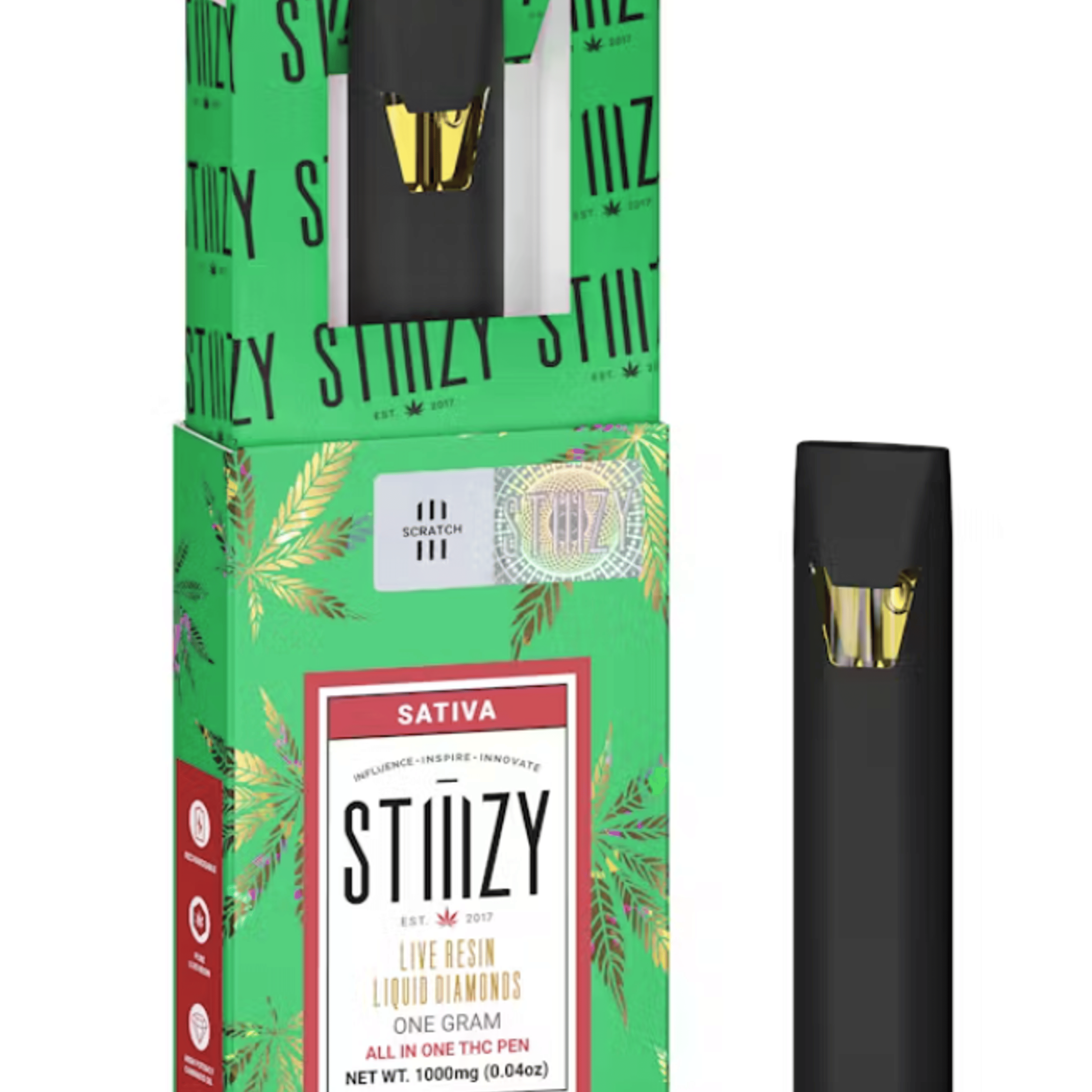 Green Crack 1G Liquid Diamonds All-in-One - STIIIZY - - $24.33 - Cartridges
