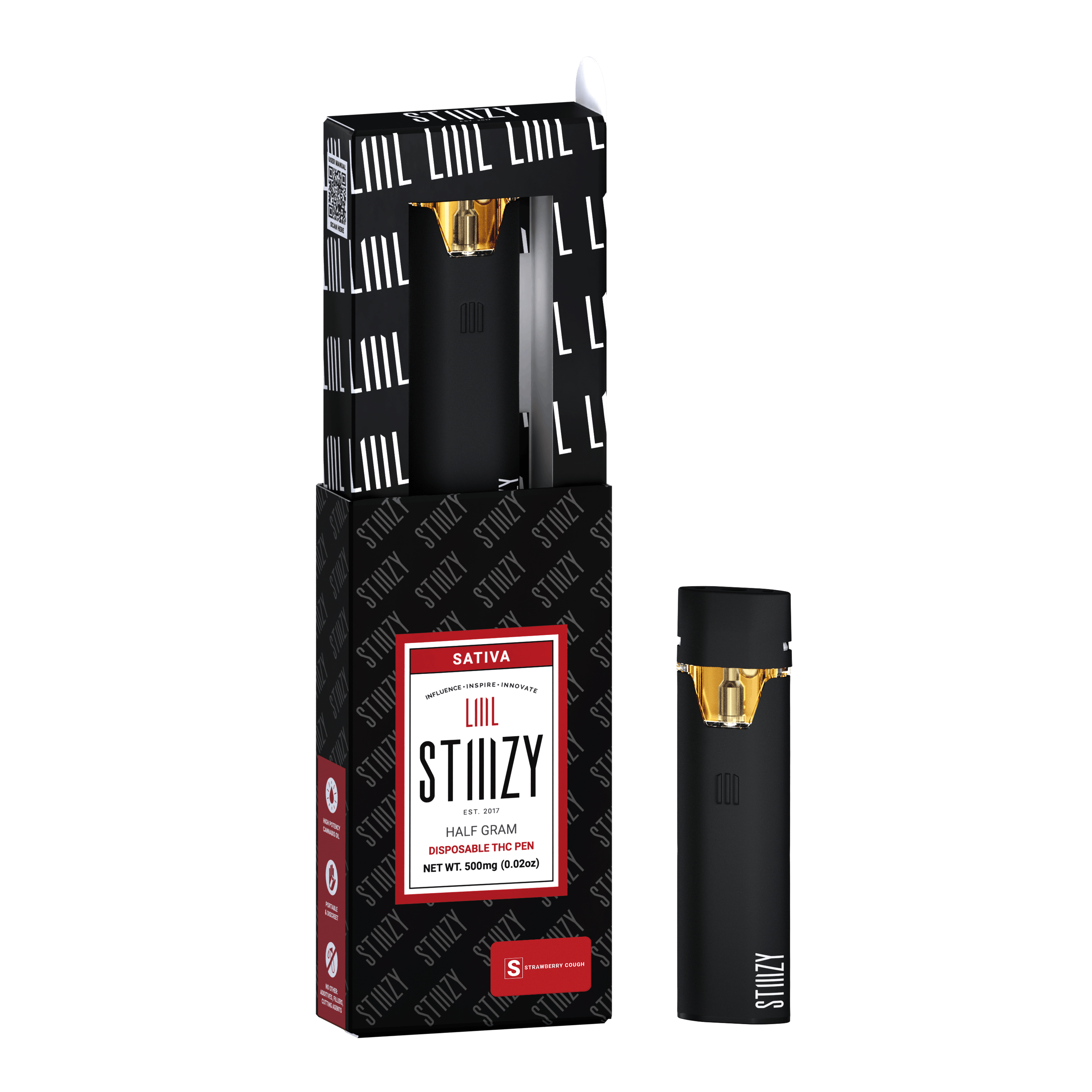 Strawberry Cough - LIIIL - STIIIZY - Half Gram - $12.99 - Disposable Vape (All-In-One, Battery Built-In)