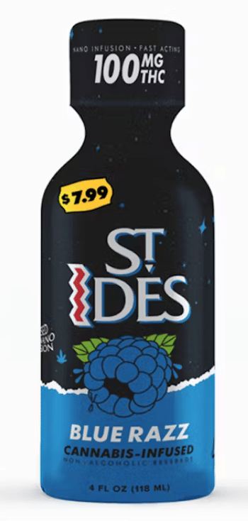Blue Razz 4oz 100mg Shot - St. Ides -  - $5.10 - Beverage