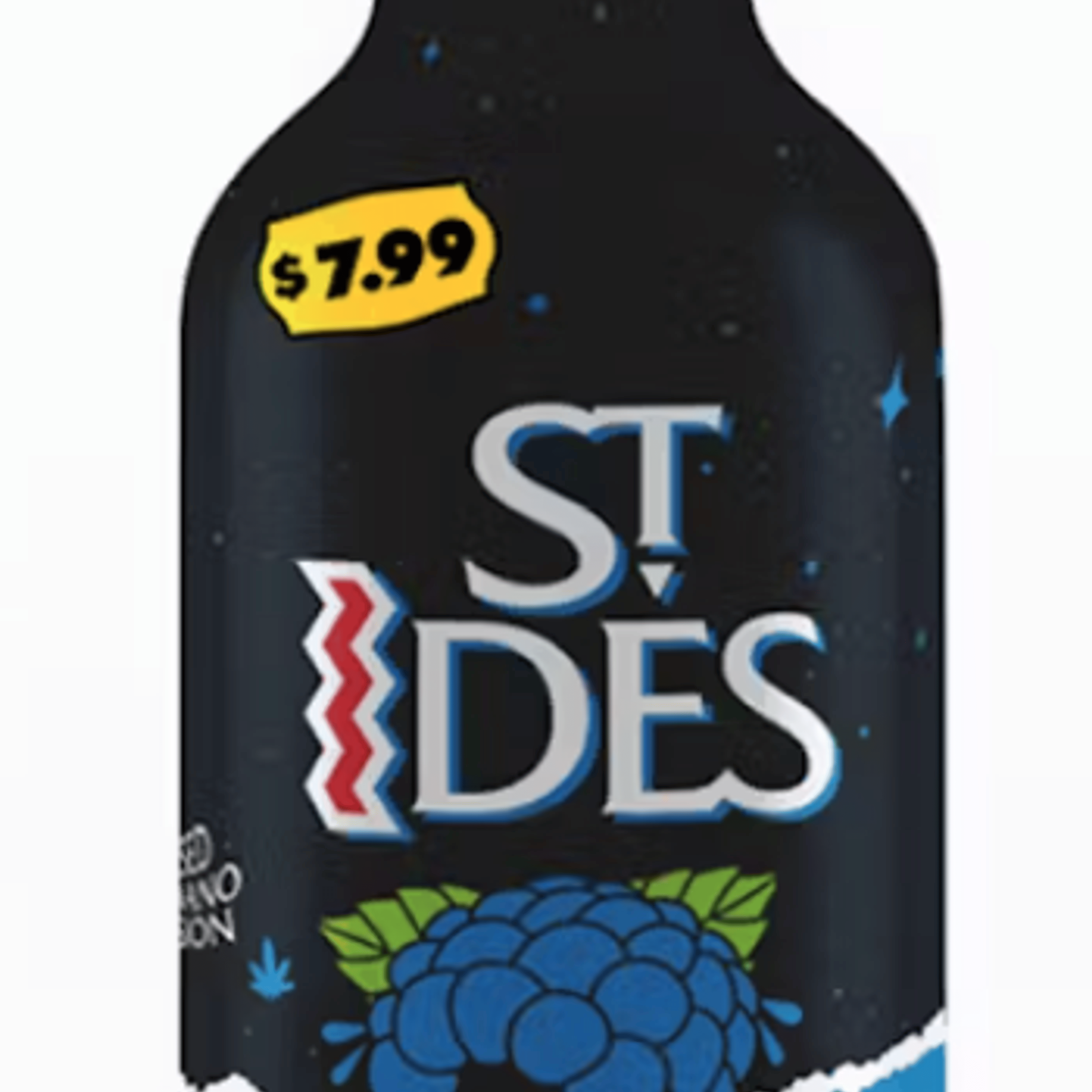 Blue Razz 4oz 100mg Shot - St. Ides - - $5.10 - Beverage