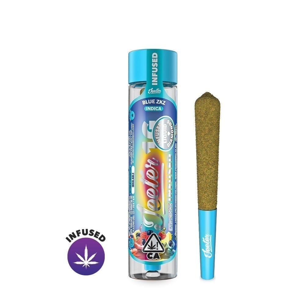 BLUE ZKITTEZ 1G - Infused Jeeter -  - $14 - Pre-Roll Infused
